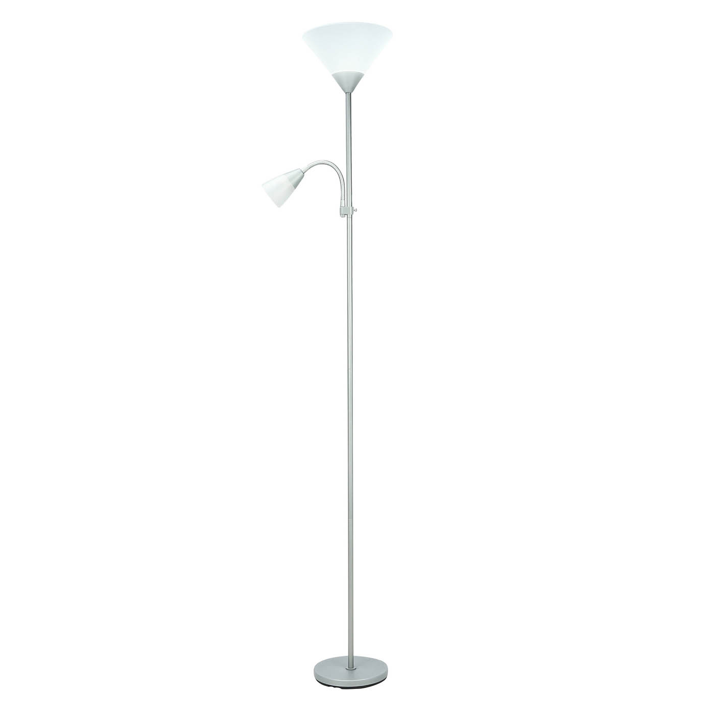 Matt Grey Mother & child floor light - Image 2