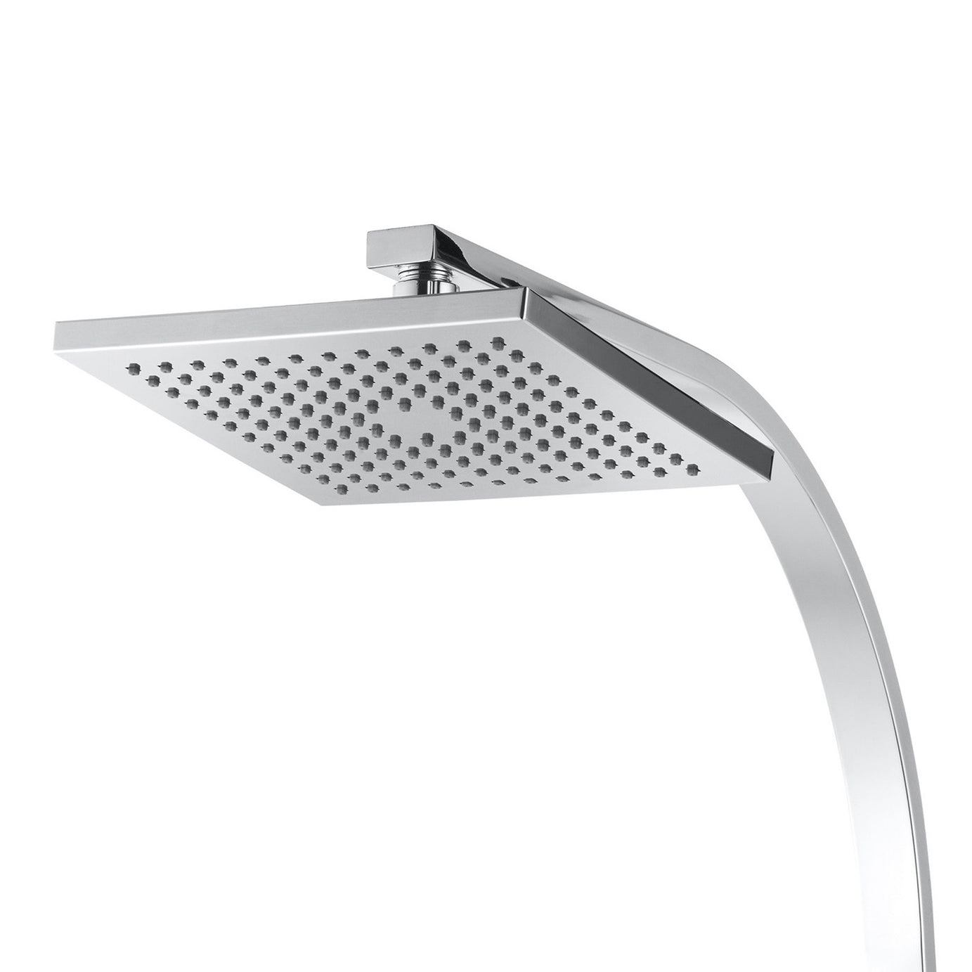 Thermostatic Shower Mixer Bathroom Chrome Twin Square Head Riser Rail Modern - Image 2