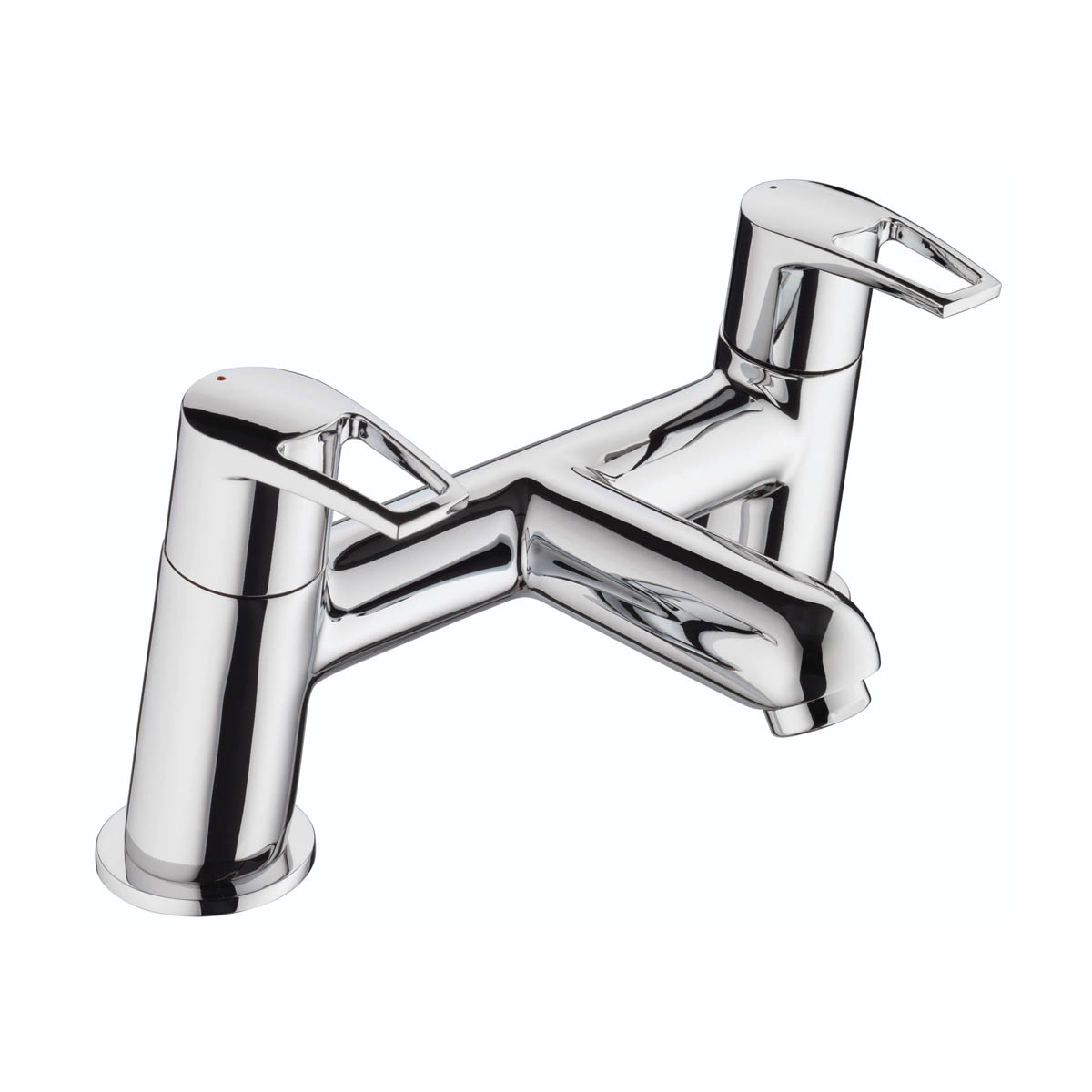 Bristan Bath Filler Tap Chrome Double Lever Brass Bathroom Contemporary - Image 1