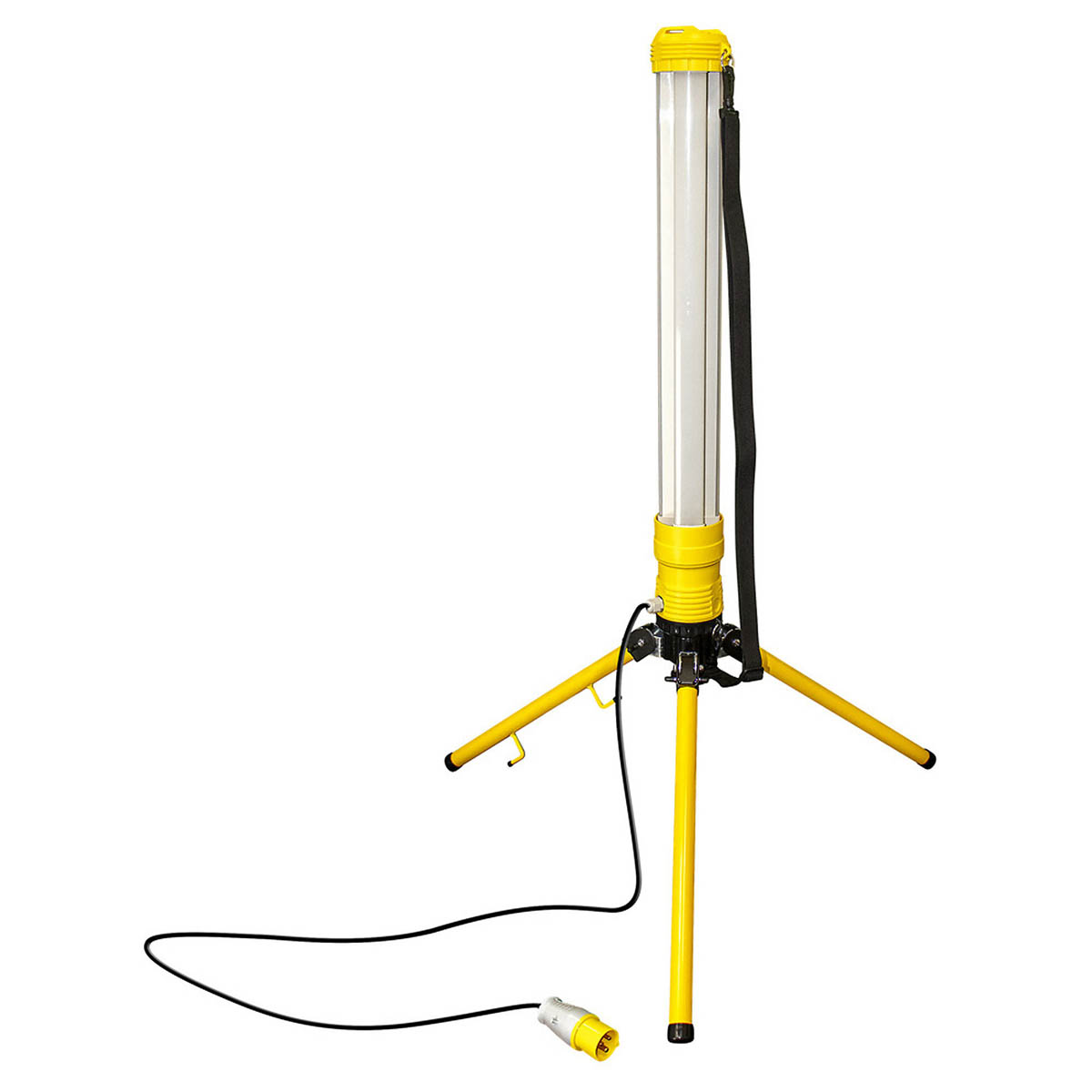 Luceco Work Light Tripod Integrated LED 360° Open Area 110V Foldable Portable - Image 1