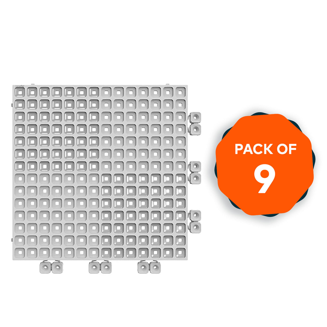 Interlocking Floor Tiles Mosaics Garage Gym Pool Outdoor Heavy Duty Anti Slip - Image 1