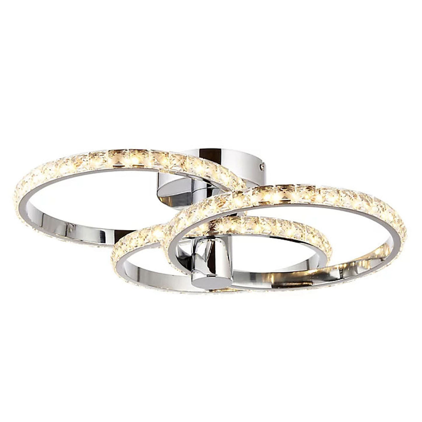 LED Ceiling Light 3 Way Chrome Pendant Warm White 	1500lm Living Room Bedroom - Image 3