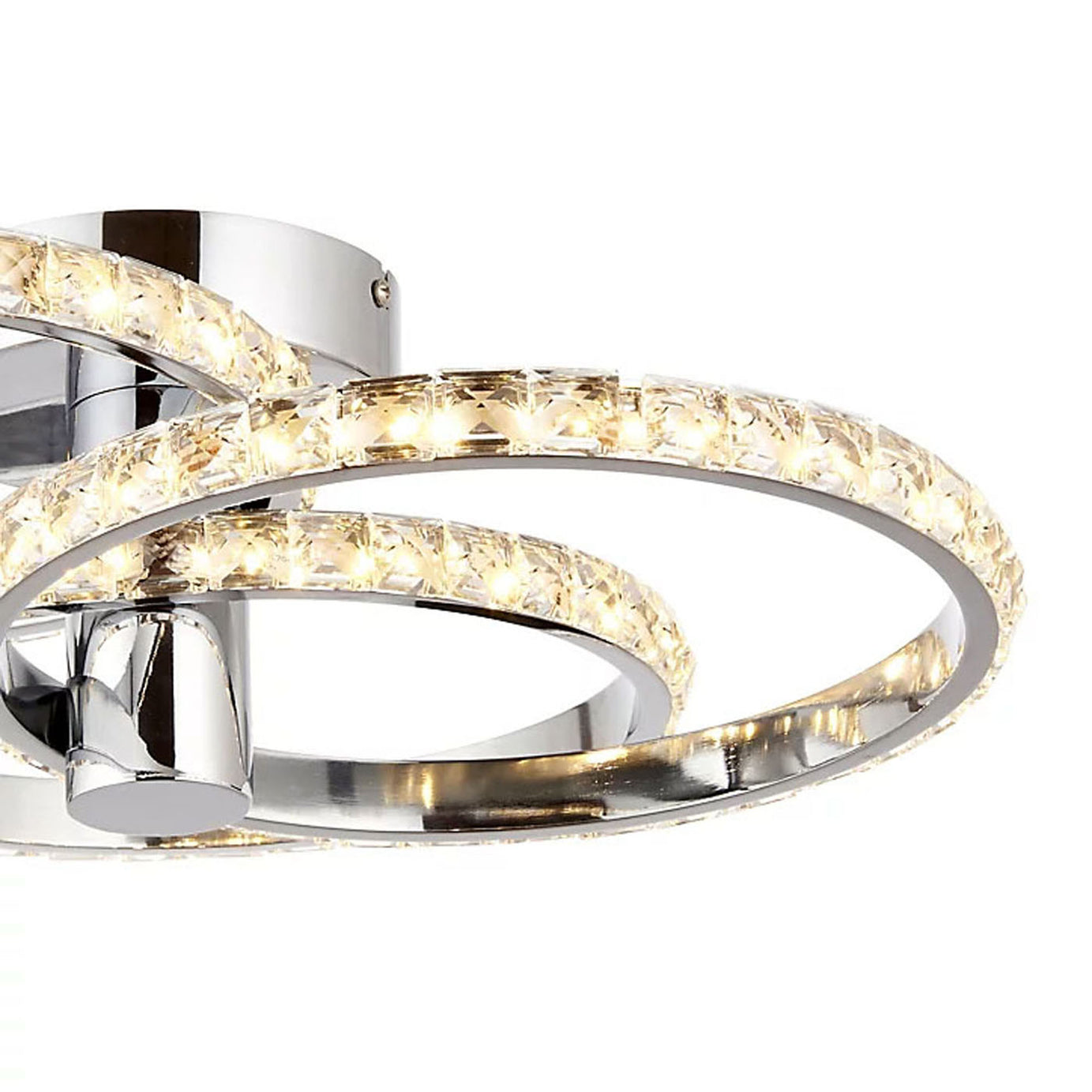 LED Ceiling Light 3 Way Chrome Pendant Warm White 	1500lm Living Room Bedroom - Image 4