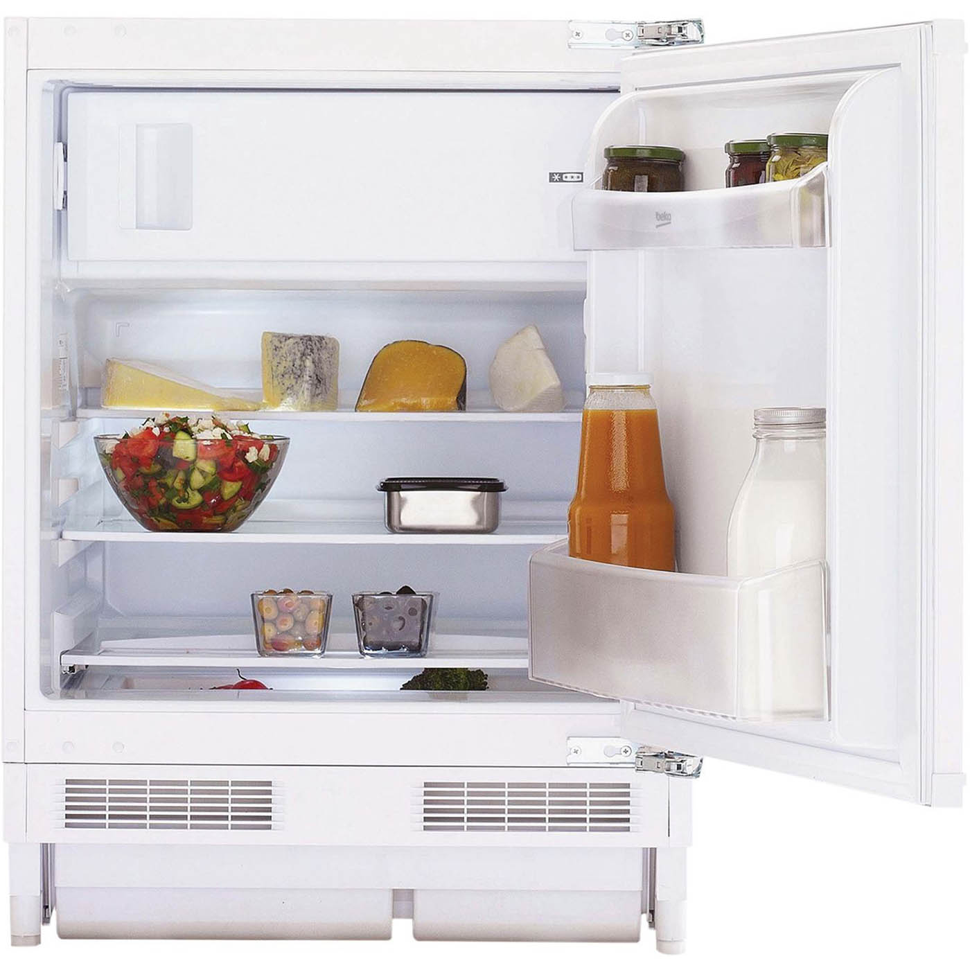 Beko Under Counter Fridge Freezer Integrated BRS3682 White H82 x W59.8cm - Image 2