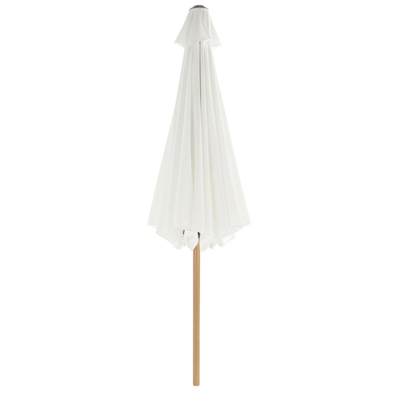 Garden Market Parasol Umbrella White Patio Outdoor Sun Shade UV Protection - Image 3