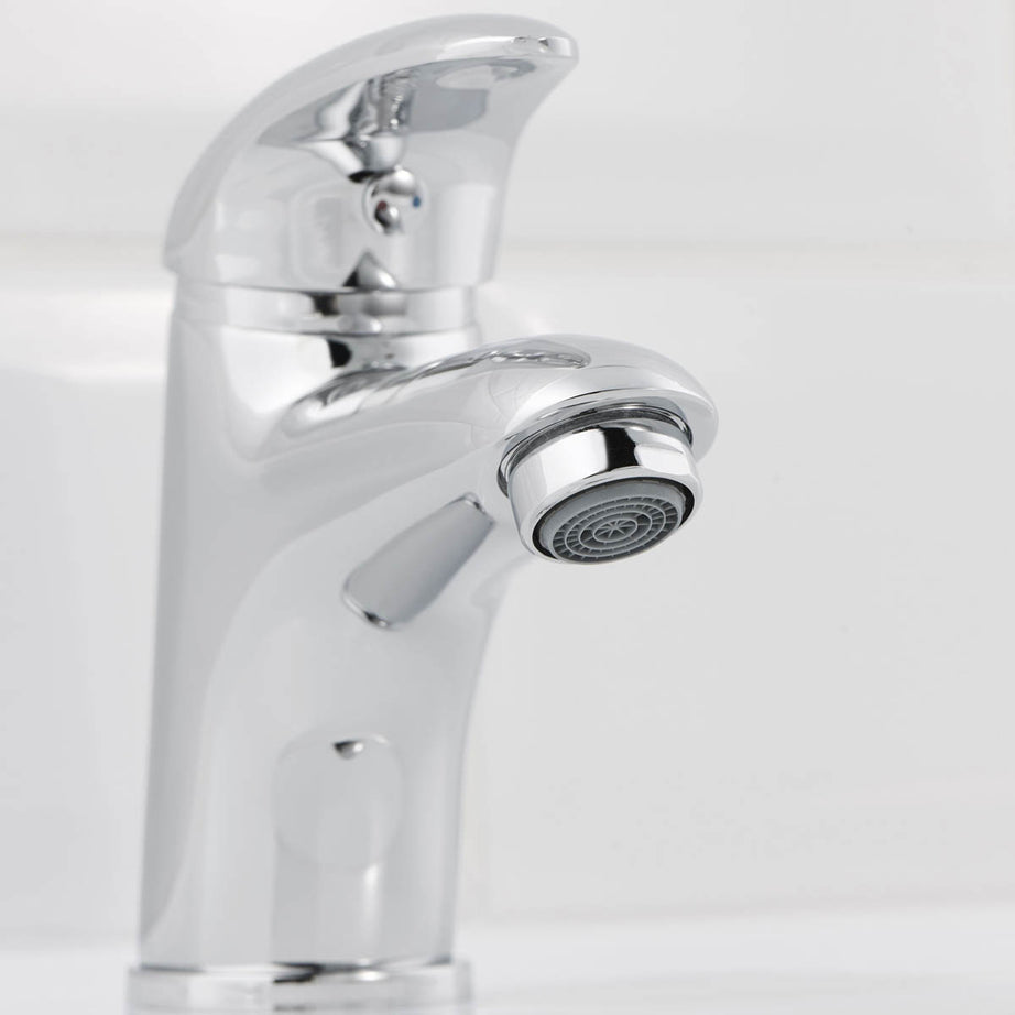 Bathroom Basin Tap Mono Mixer Single Lever Brass Compact Modern Faucet - Image 10