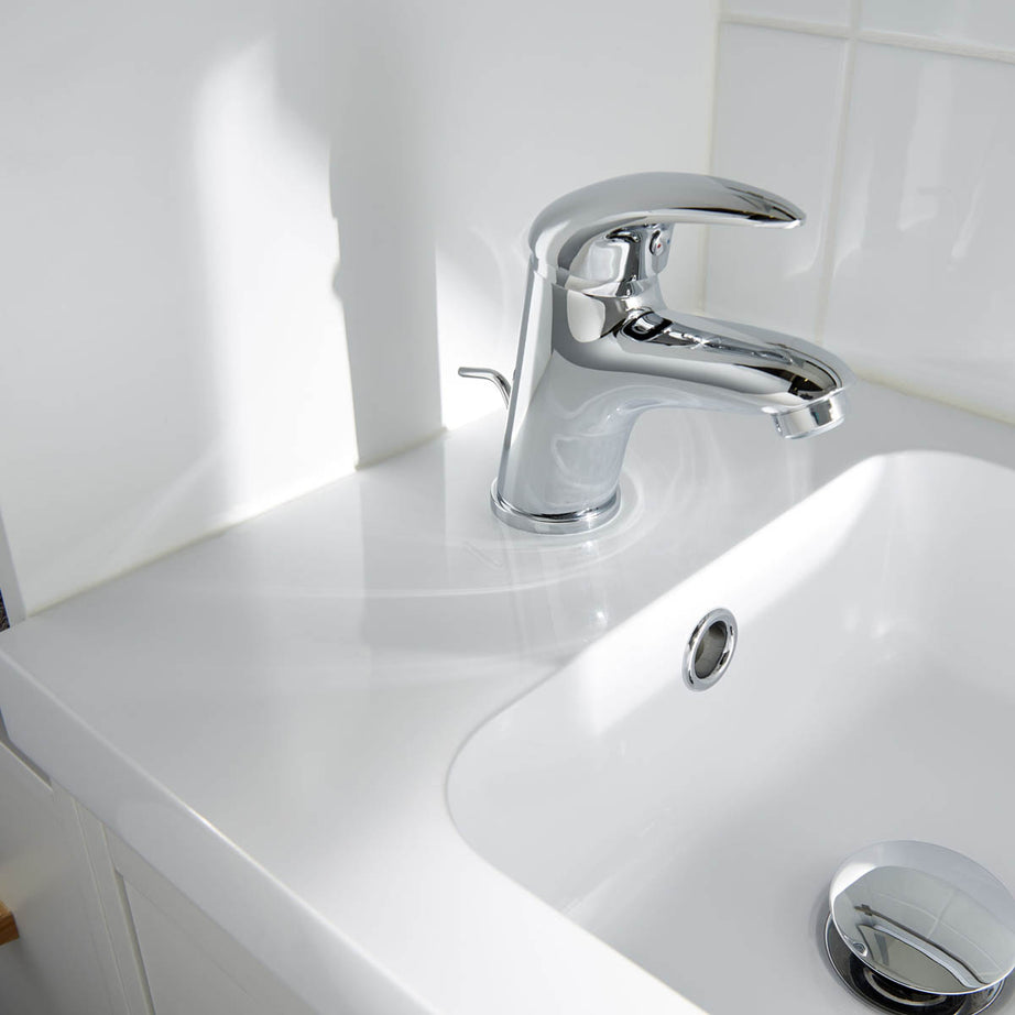 Bathroom Basin Tap Mono Mixer Single Lever Brass Compact Modern Faucet - Image 5