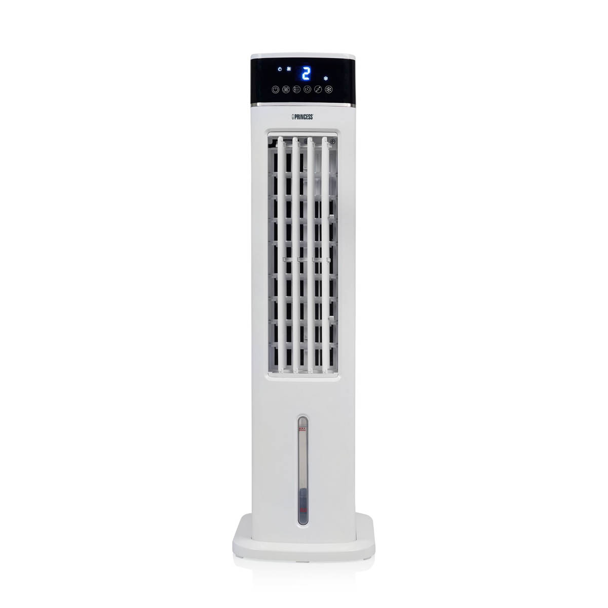 Princess Smart Fan Air Cooler Portable White Oscillating Timer Remote Home H76cm - Image 1