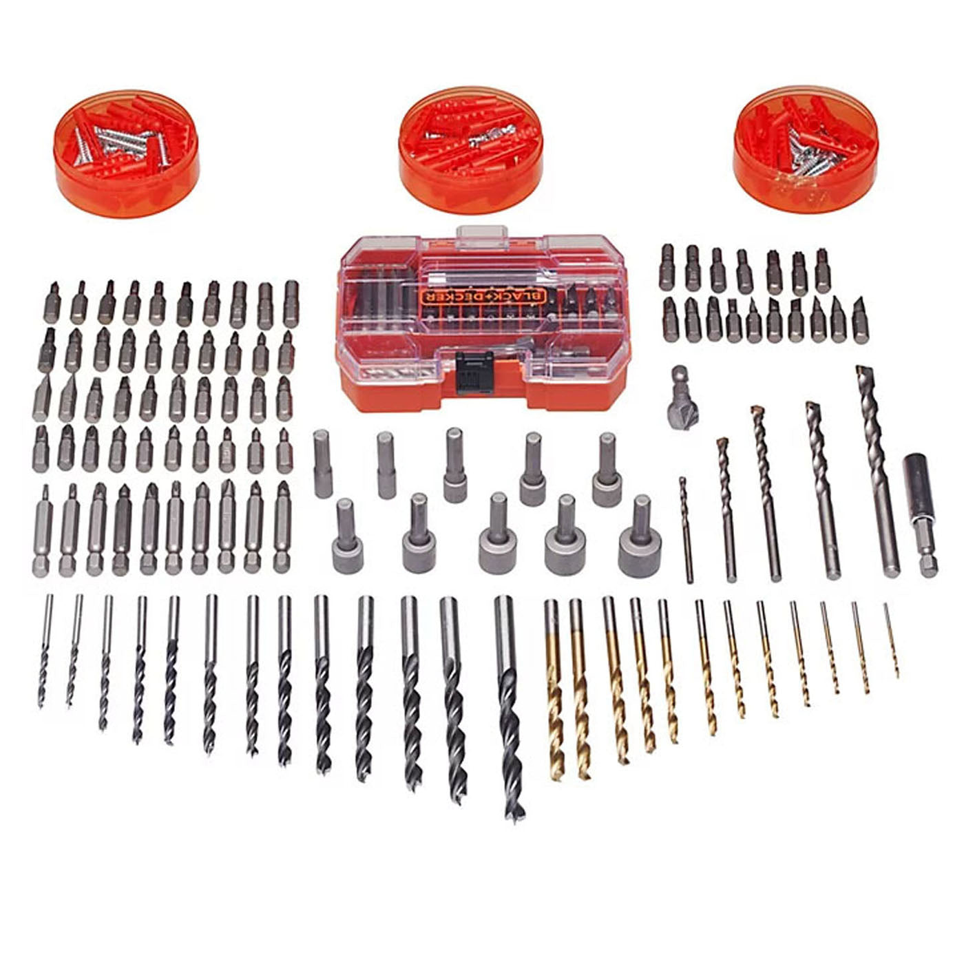 Black+Decker Screwdriver Bit Set Mixed Round Metal Wood Masonry Pack Of 304 - Image 3
