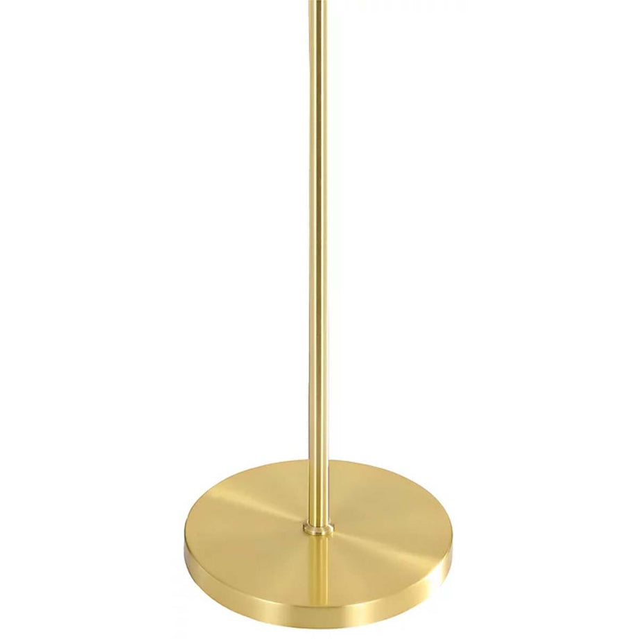 LED Floor Lamp Modern Half Globe Metal Gold Matt Brushed Brass (H)1580 mm - Image 5