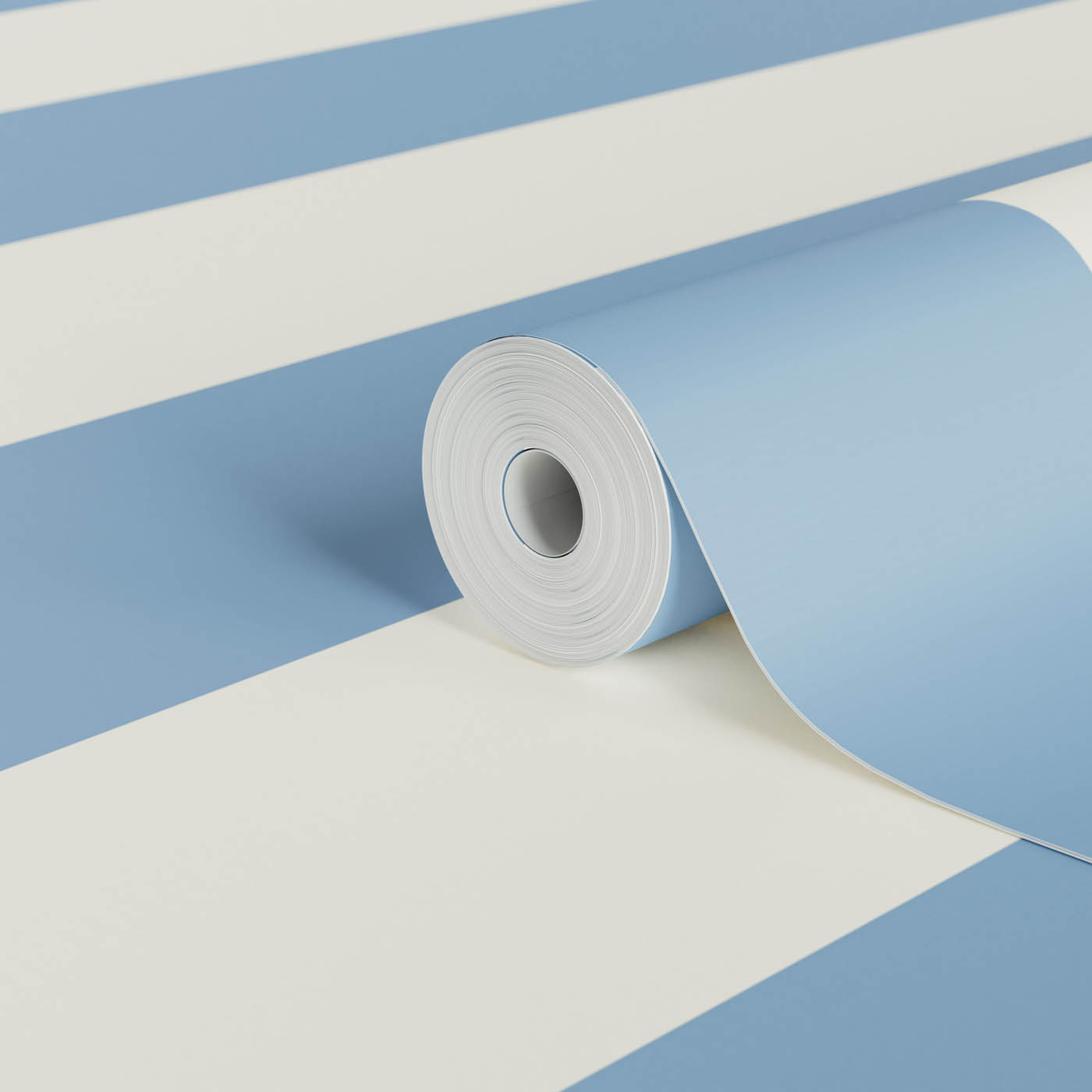 Lick Wallpaper Blue White Stripe 02 Textured Indoor Painted Matt Patterned - Image 4