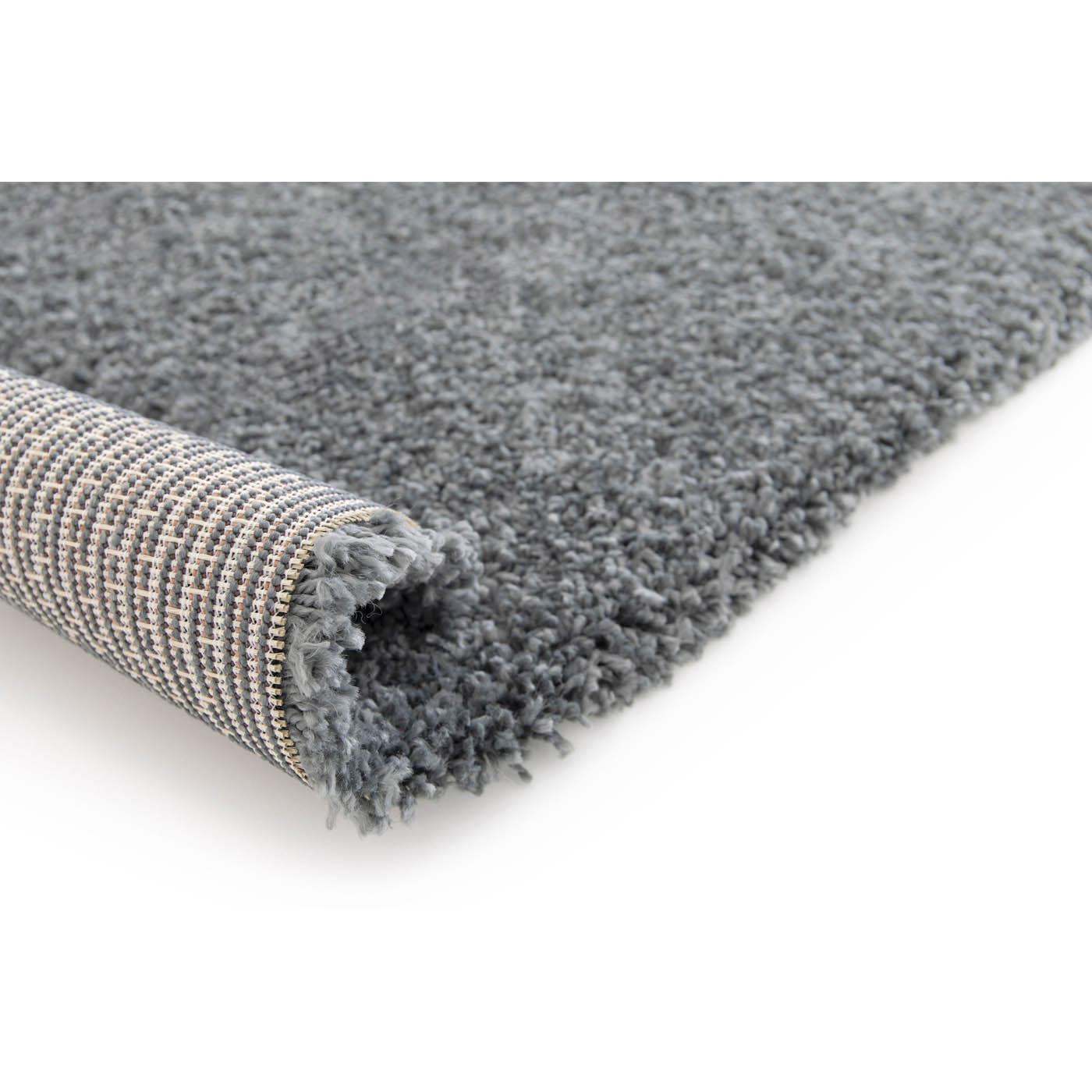 Shaggy Rug Medium Grey Hallway Runner Living Room Bedroom (L)170cm x (W)120cm - Image 6