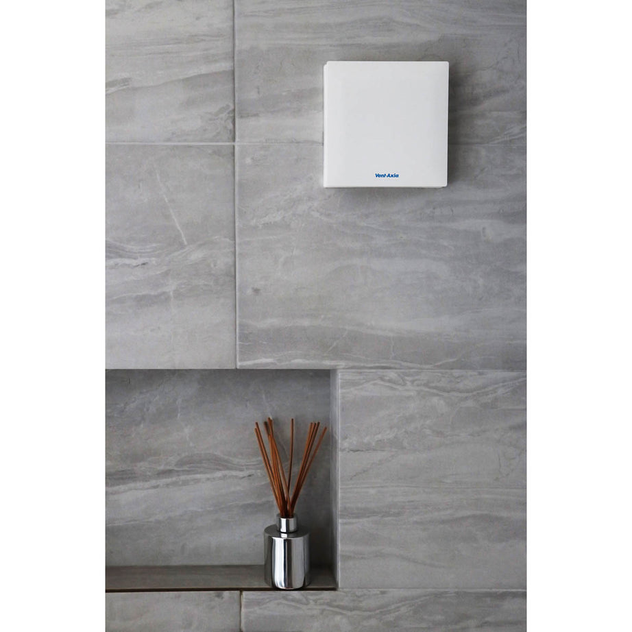 Vent-Axia Bathroom Extractor Fan VASF100T Silent White Timer (Dia)100mm - Image 2
