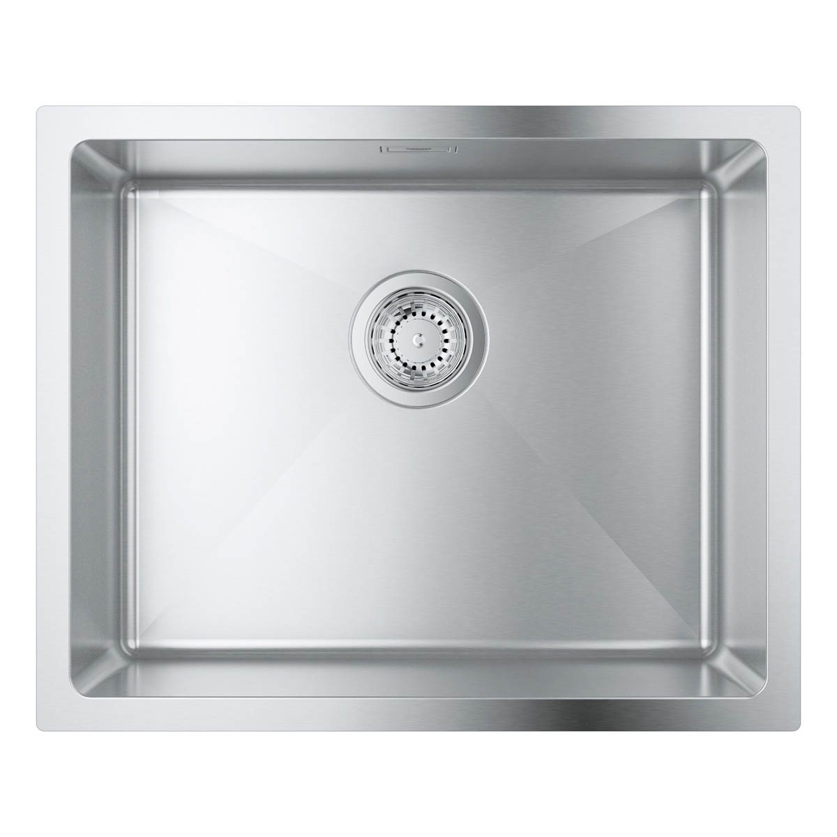 Grohe Kitchen Sink 1 Bowl Stainless Steel Square Basket Strainer Waste Modern - Image 1