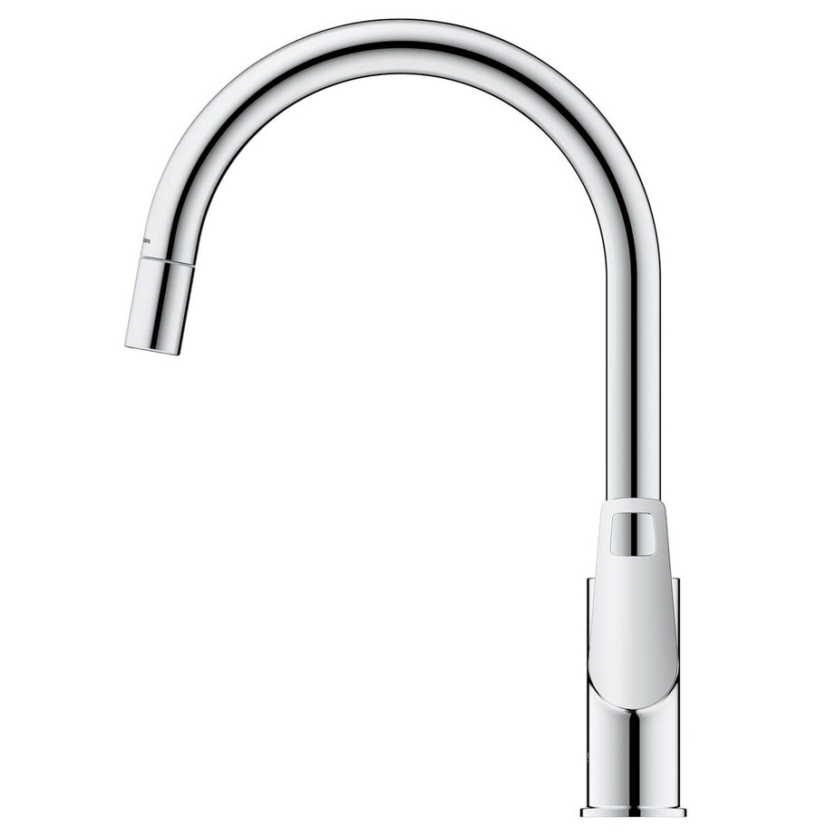 Grohe Kitchen Sink Tap Mixer Chrome Single Lever Pull Out Spout Contemporary - Image 3