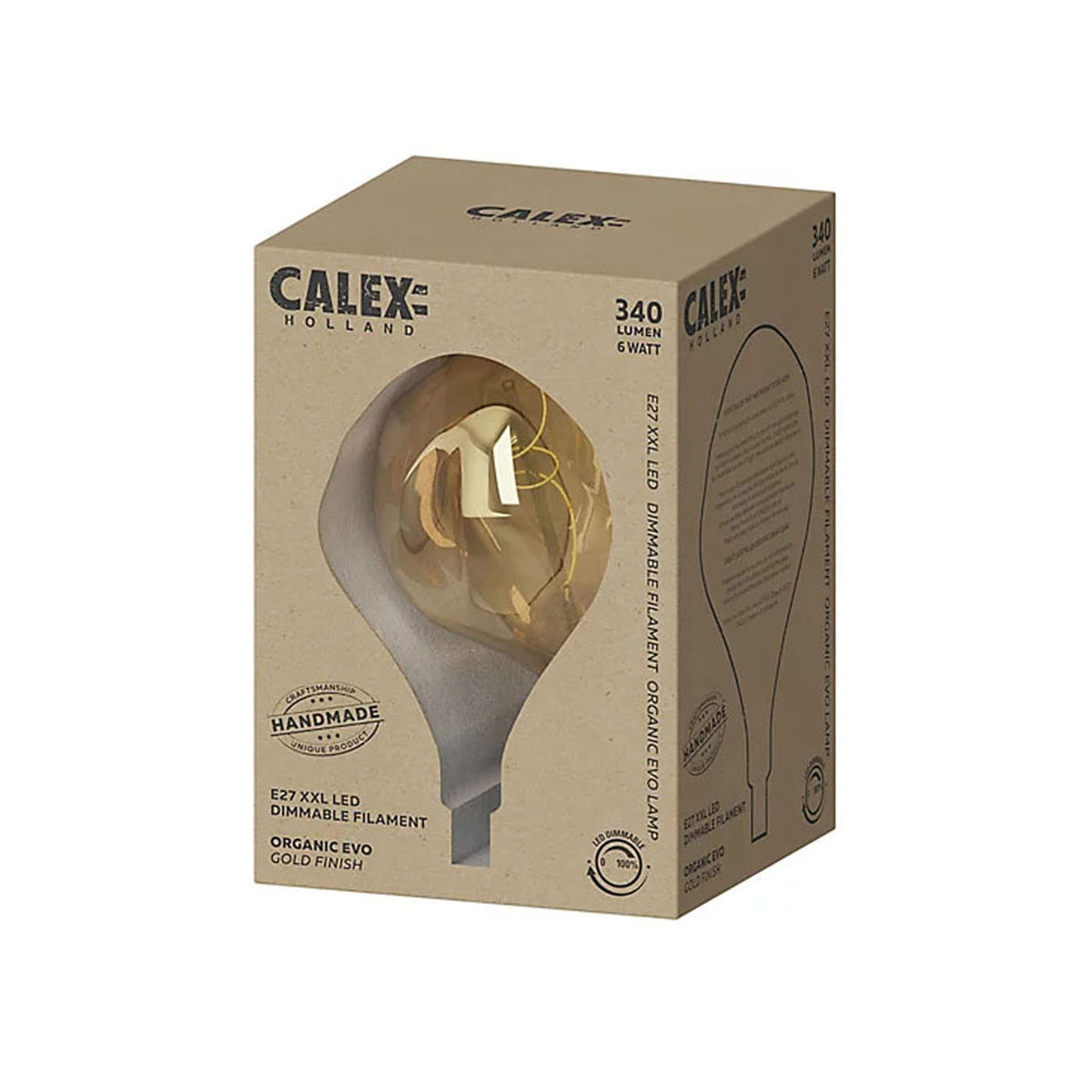 LED Light Bulb Filament Amber Balloon Dimmable Extra Warm White Indoor XXL E27 - Image 3