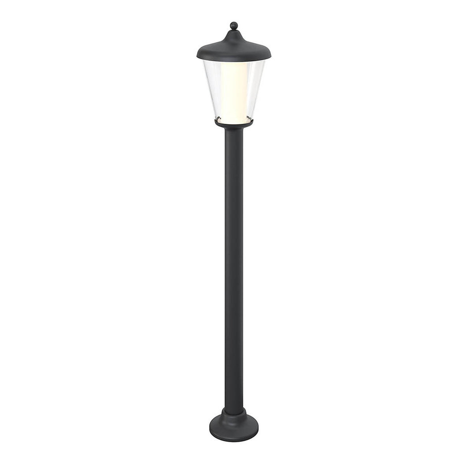 Outdoor Post Light 1 Lamp LED Neutral White Aluminium Dark Grey (H)1100mm - Image 3