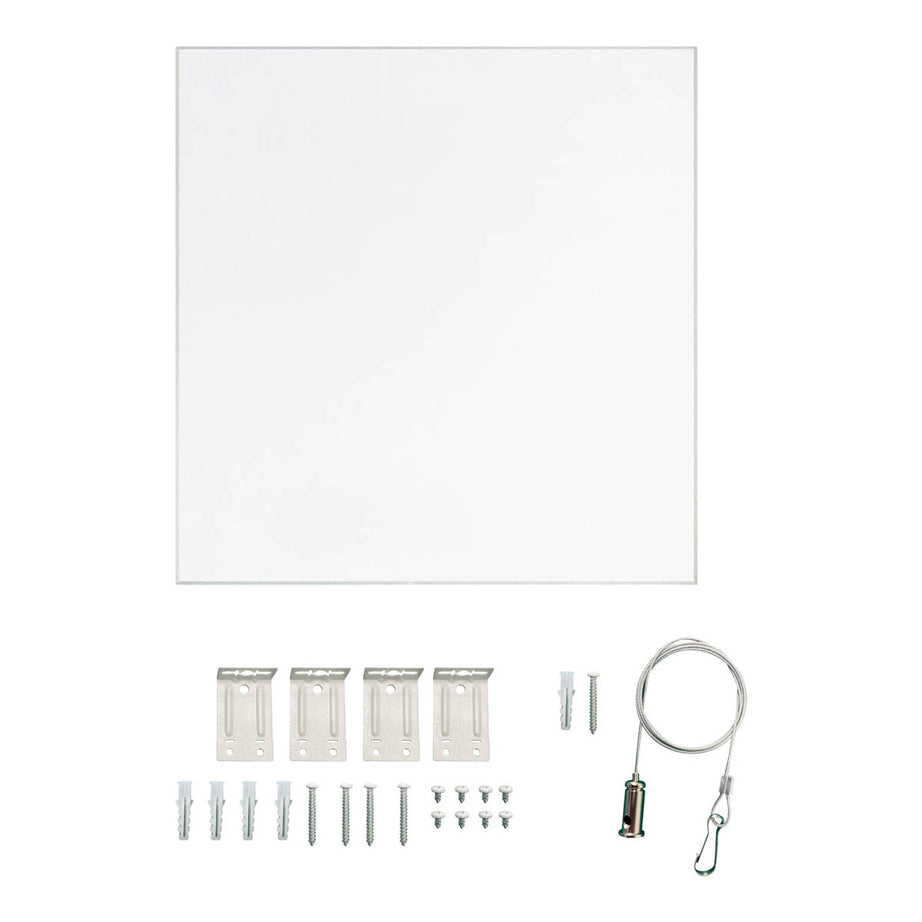 LED Panel Light Ceiling Matt White Porcelain Effect Square Neutral White 595mm - Image 3