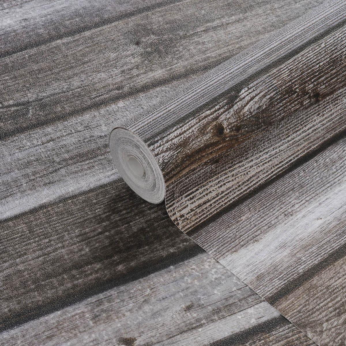 Mural Wallpaper Matt Grey Panelled Wood Effect Smooth Removable Washable 4.45m² - Image 2