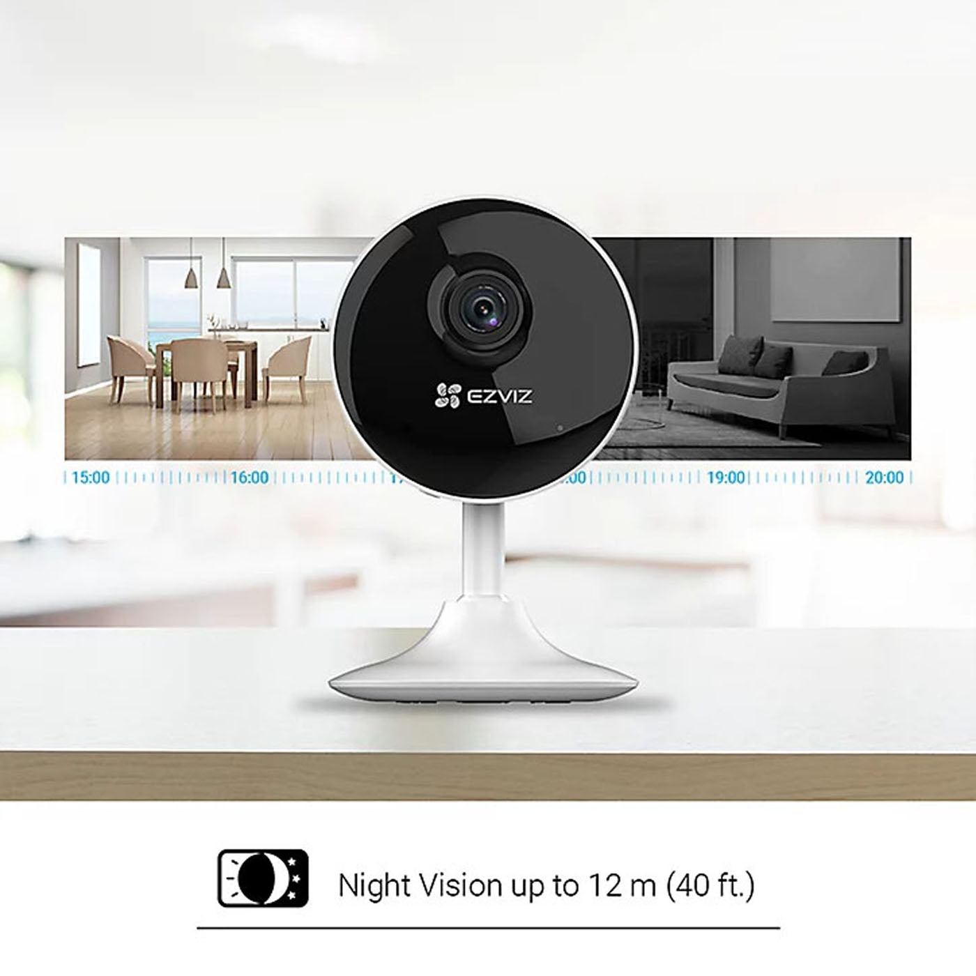 EZVIZ IP Camera 5V Swivel Wired Indoor Smart Wi-Fi Full HD Two Way Talk 1080p - Image 5