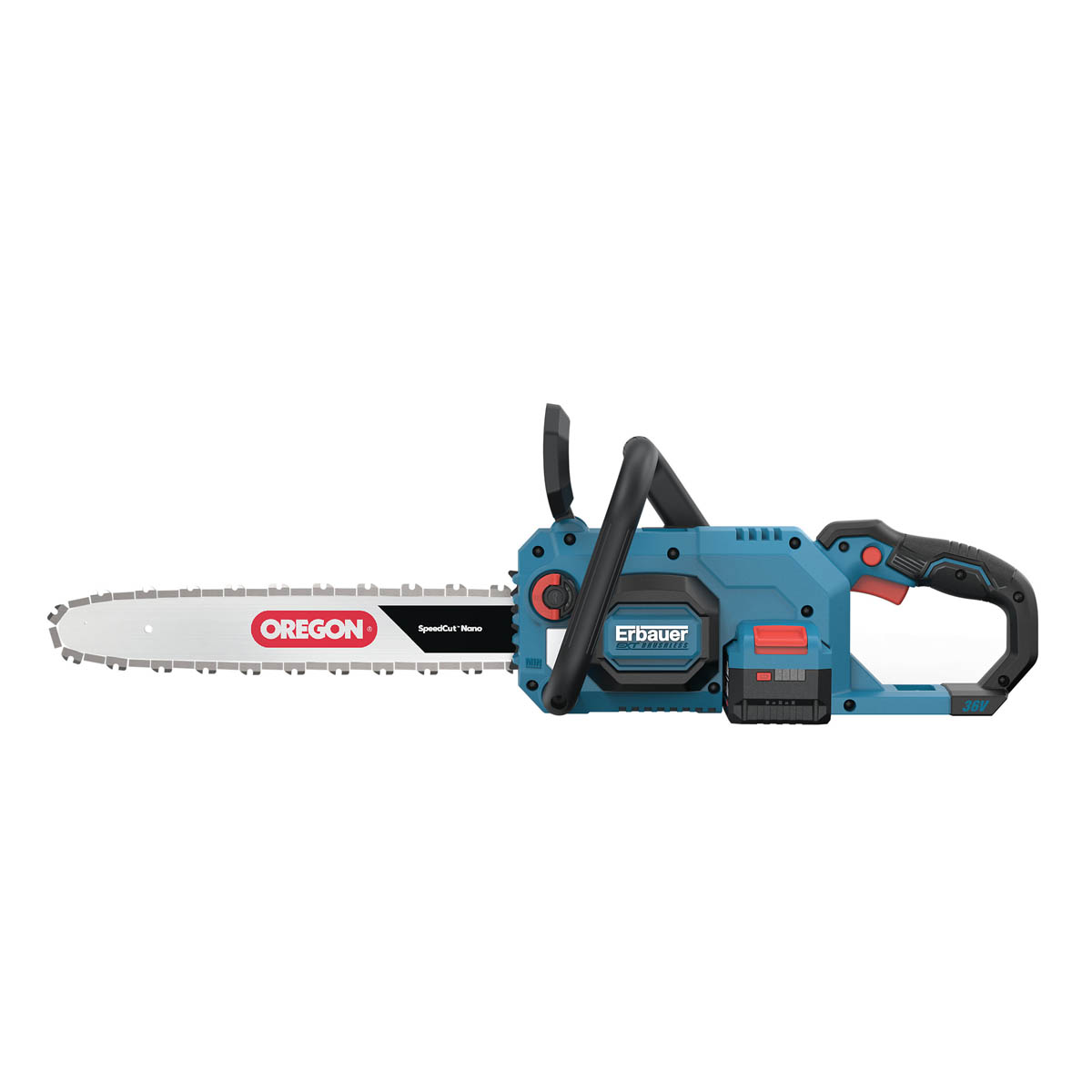 Erbauer Chainsaw Cordless 36V 8.0/4.0Ah Li-Ion ERT1038CHN Wood 400mm Cutter - Image 2