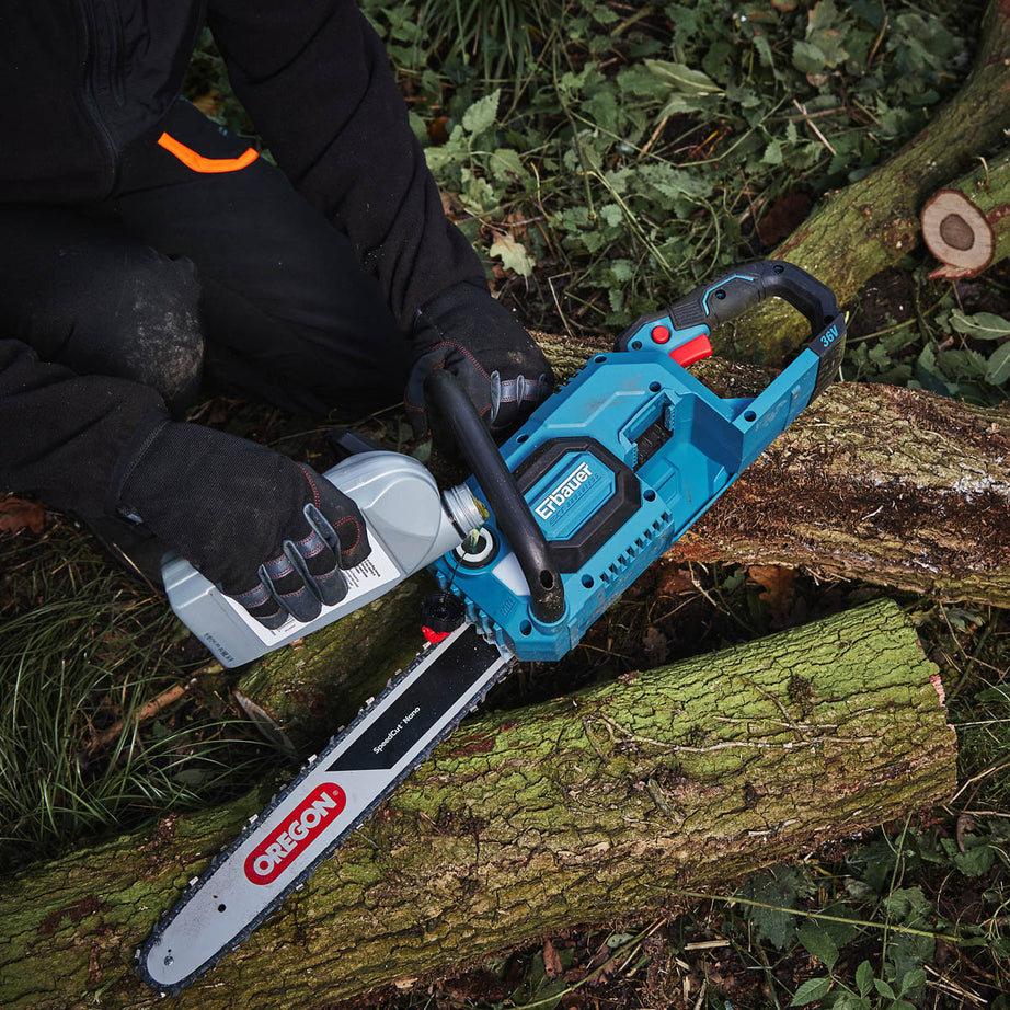 Erbauer Chainsaw Cordless 36V 8.0/4.0Ah Li-Ion ERT1038CHN Wood 400mm Cutter - Image 8