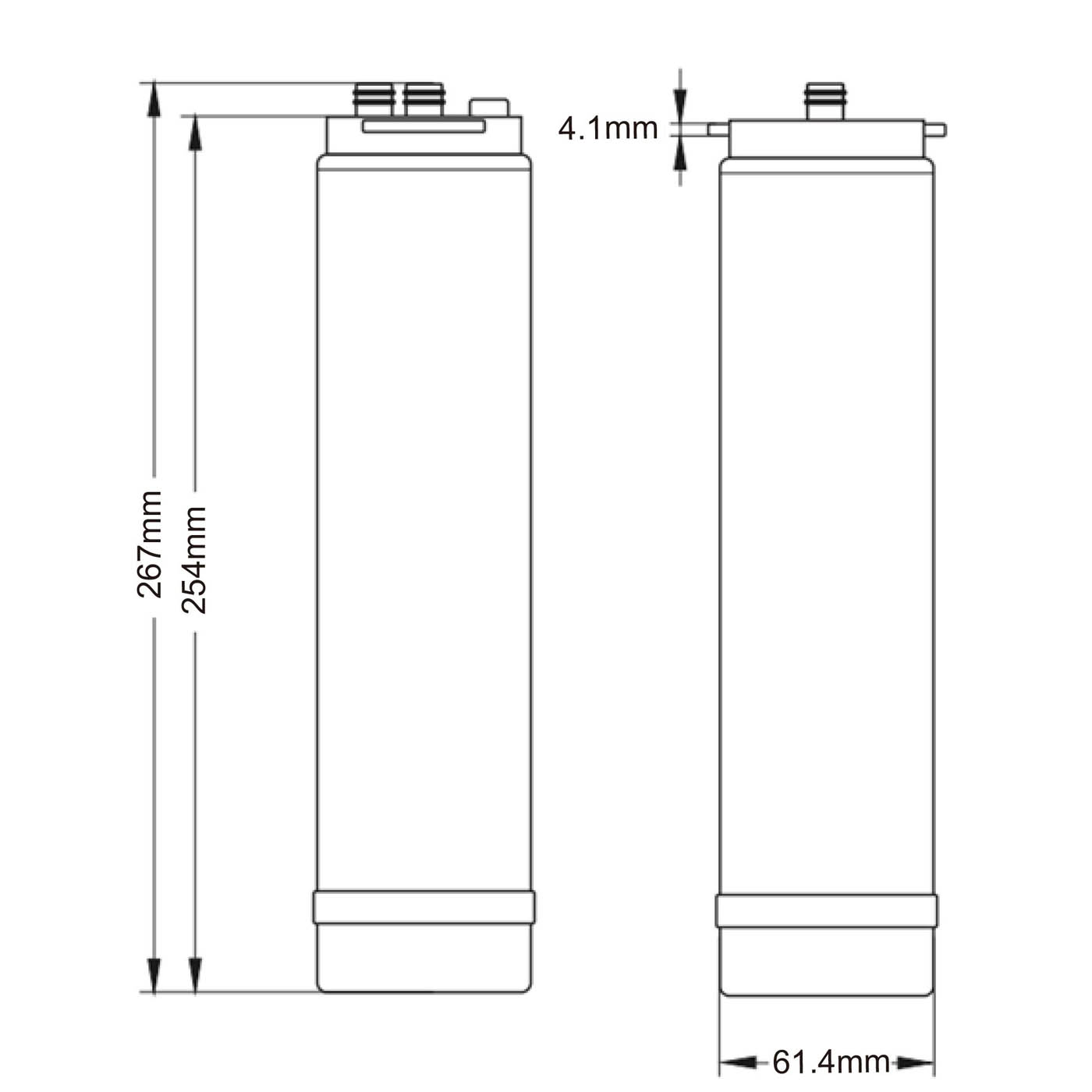 Tap Carbon Filter Cartridge Drinking Water Replacement Compact Kitchen Home - Image 2