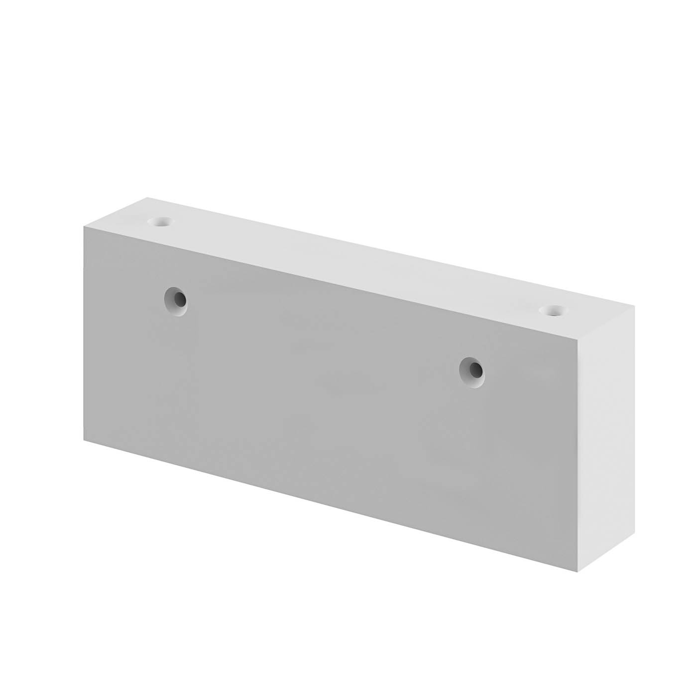 Corner Spacer Handleless Cabinet Rail System White Wood Modern (W)30mm - Image 2