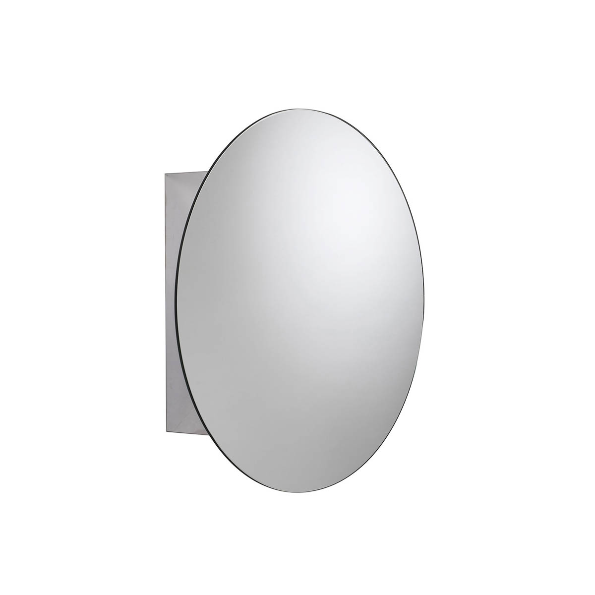 Croydex Bathroom Cabinet Mirrored Wall Mounted Single Door 2 Shelves 50x50x11cm - Image 6