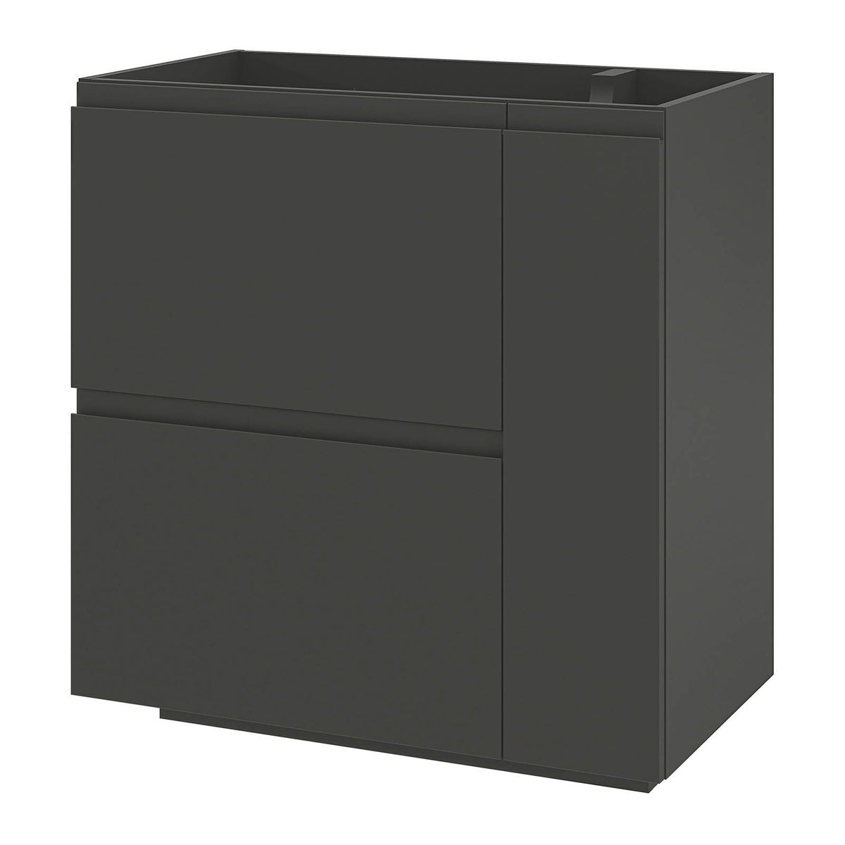 Bathroom Cabinet Levanna Matt Grey Freestanding Vanity Unit Storage Furniture - Image 1