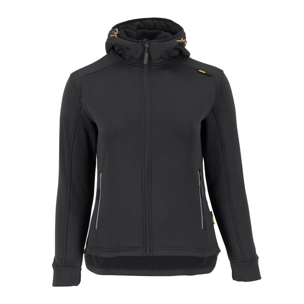 Site Hooded Sweatshirt Jacket Women's Black Regular Fit Full Zip X Large Size 16 - Image 2