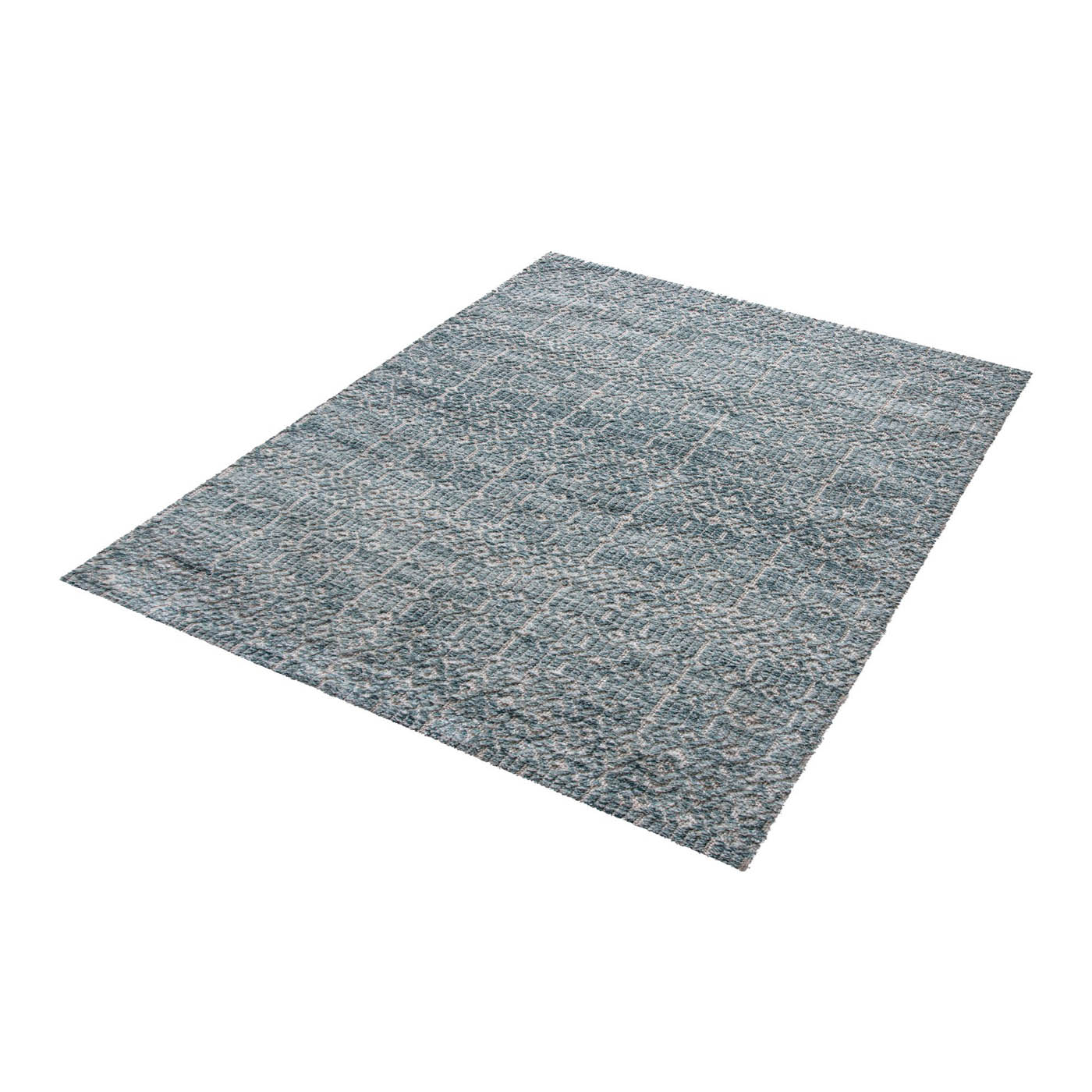 Medium Rug Teal Patterned Soft Bedroom Living Room Floor Mat (L)170cm x (W)120cm - Image 1