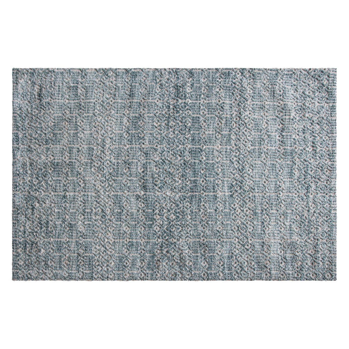 Medium Rug Teal Patterned Soft Bedroom Living Room Floor Mat (L)170cm x (W)120cm - Image 4