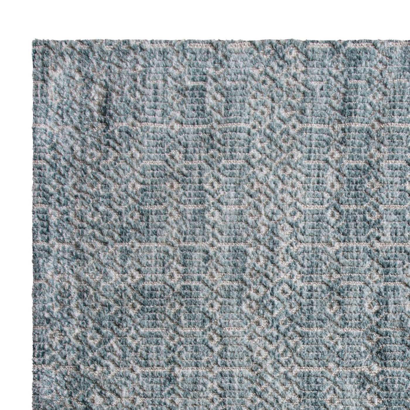 Medium Rug Teal Patterned Soft Bedroom Living Room Floor Mat (L)170cm x (W)120cm - Image 5
