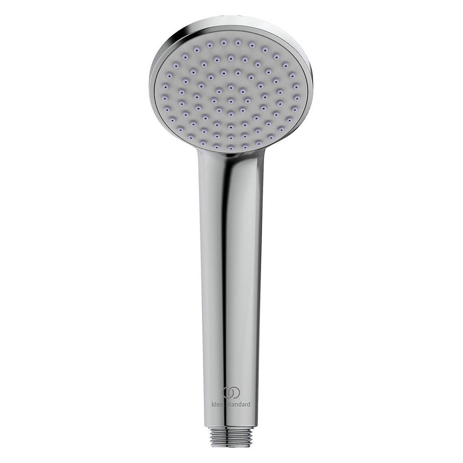 Mixer Shower Thermostatic Dual Round Head Chrome Effect Gloss Exposed Valve - Image 4