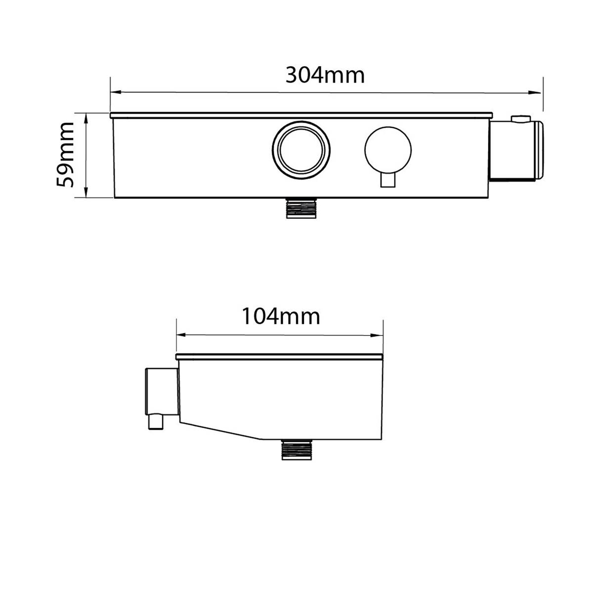 Triton Mixer Shower Matt Gold Effect Twin Head Push Button Thermostat Control - Image 3