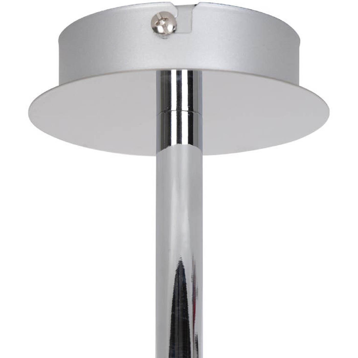 Ceiling Light 6 Lamp Brushed Twisted Metal Silver Chrome Effect Modern - Image 5