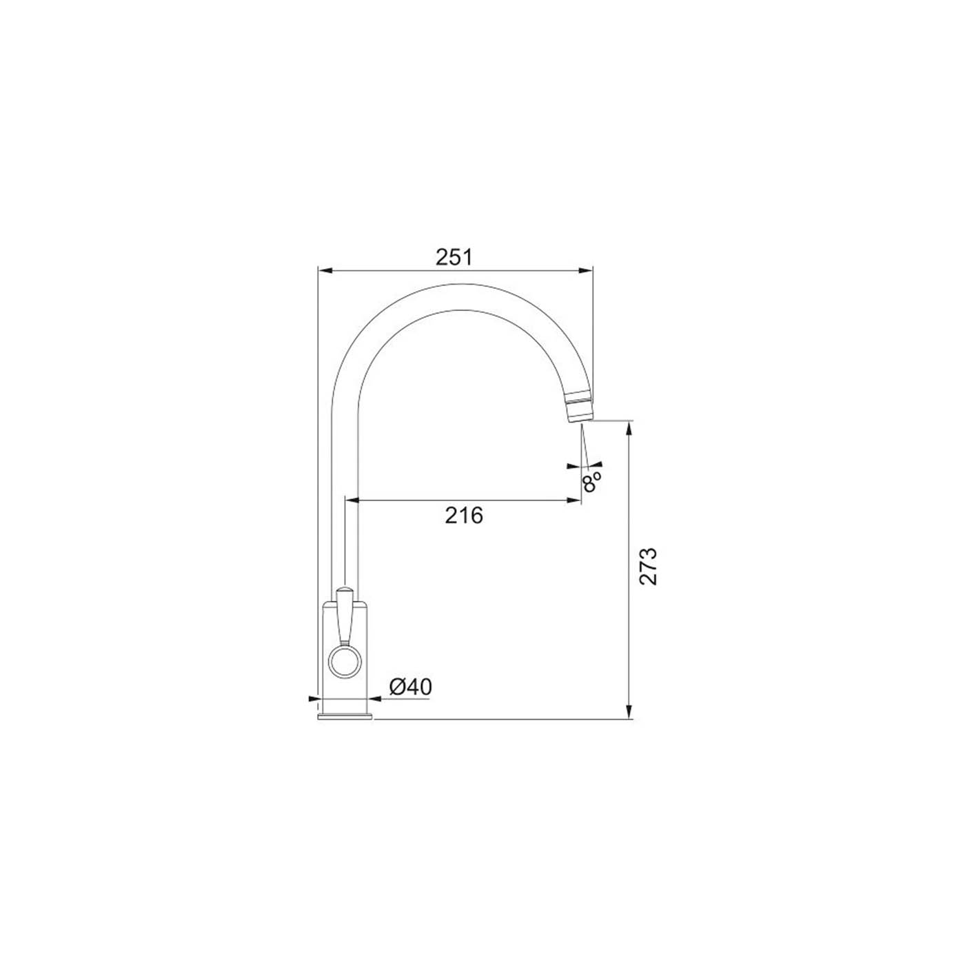 Franke Ascona Black Kitchen Twin lever Tap - Image 2