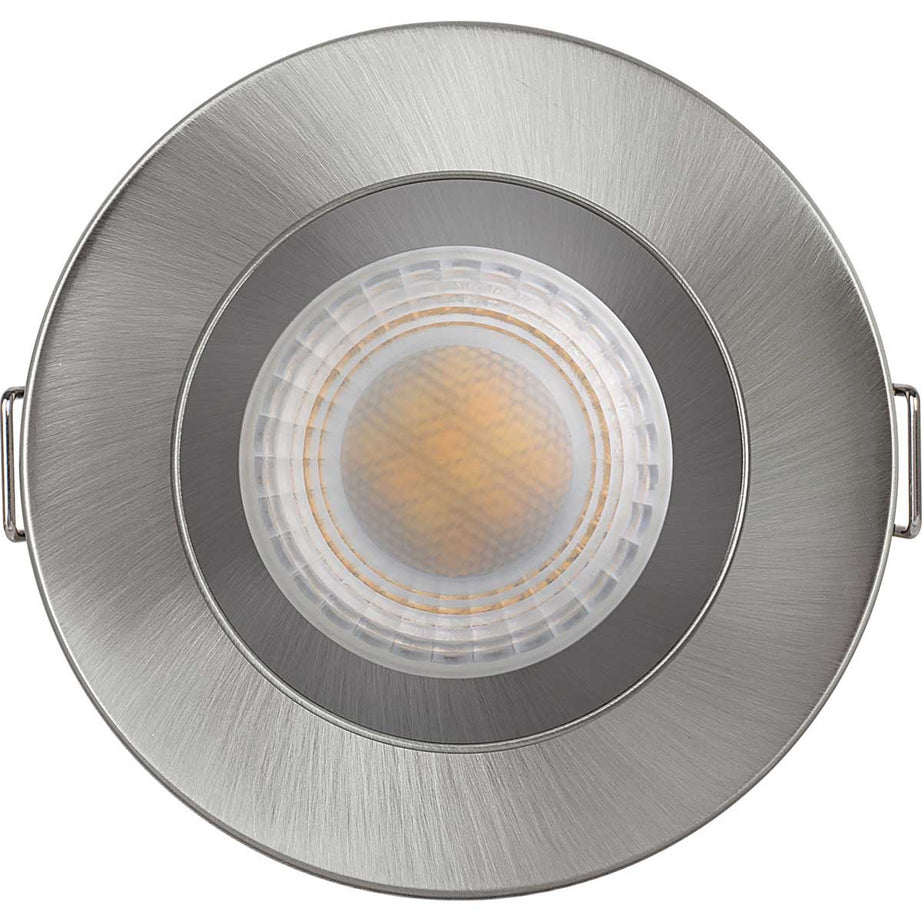 LED Recessed Downlight Warm White 620lm Dimmable Brushed Steel Indoor Pack Of 6 - Image 3