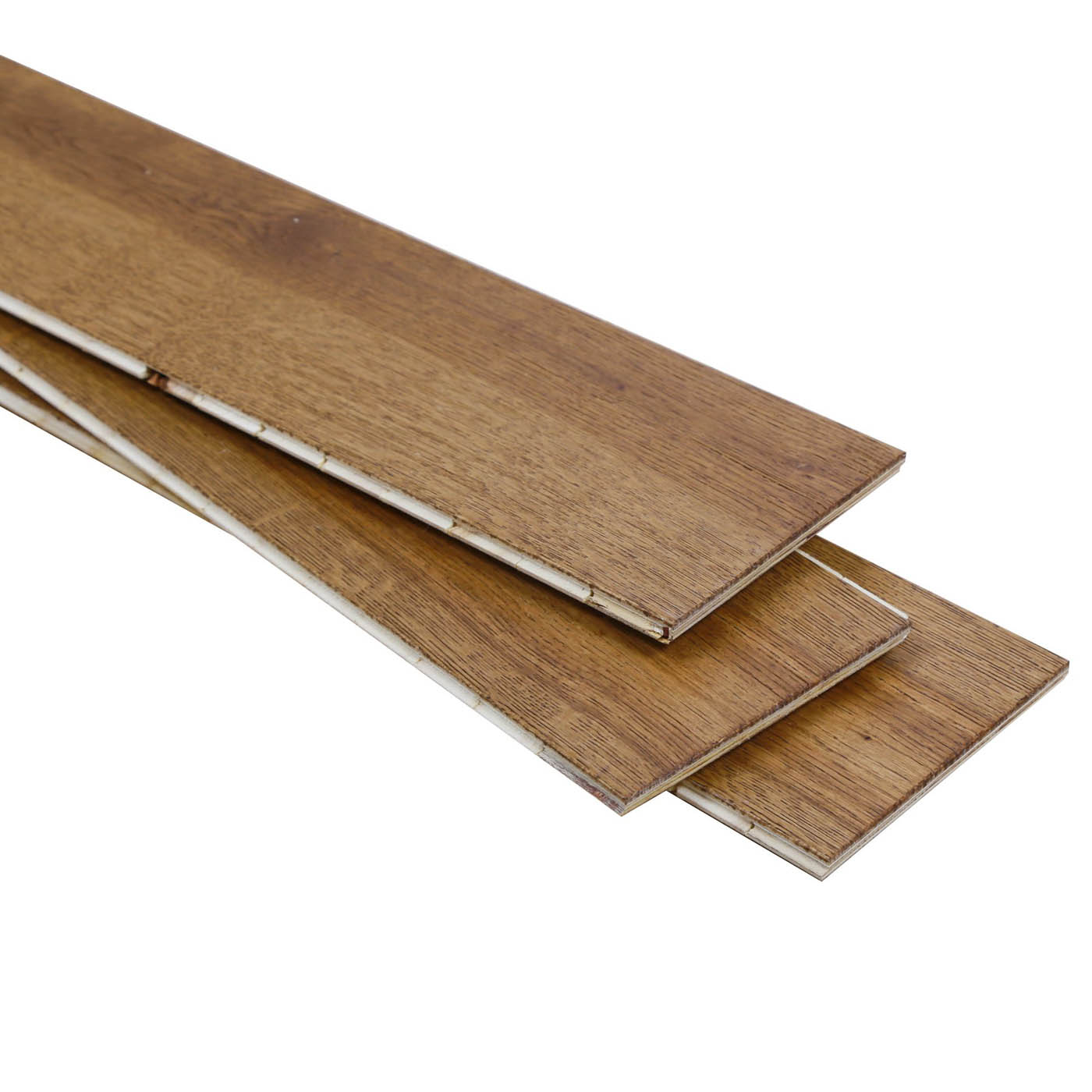 Rustic Brown Oak Flooring Engineered Real Wood Top Layer Bevelled Edges 1.35m² - Image 5