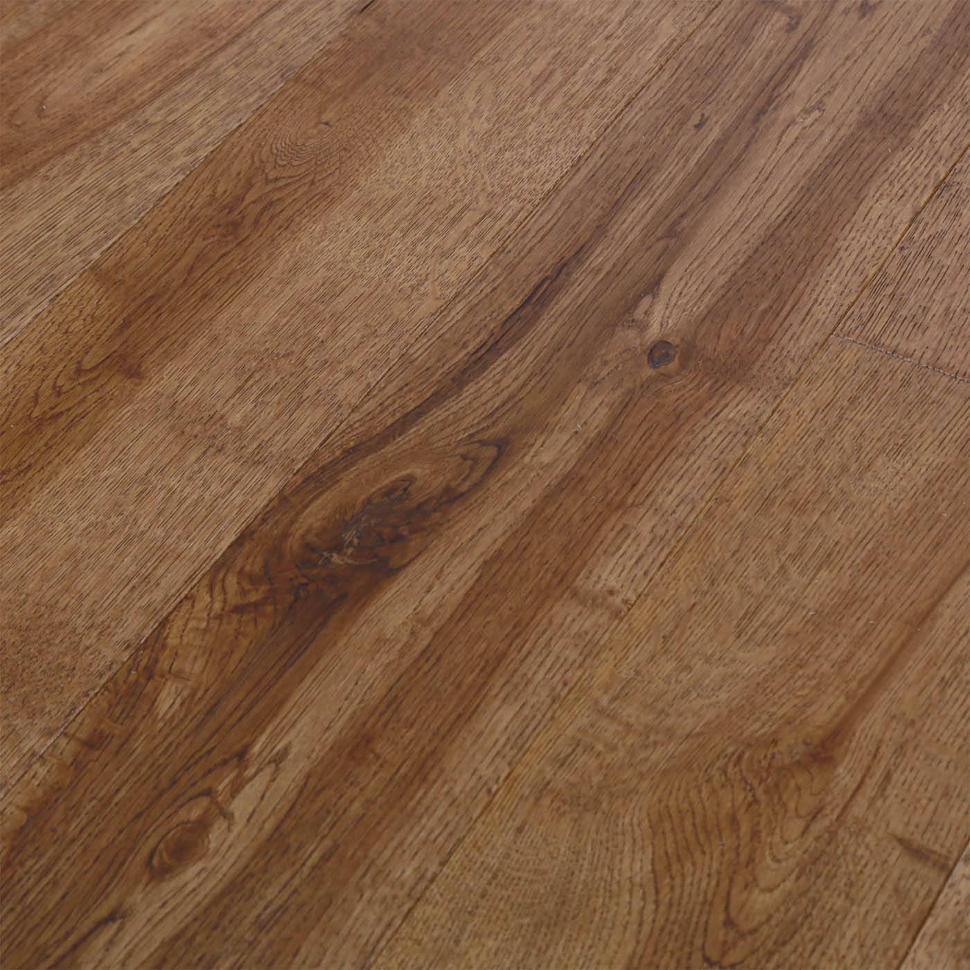 Rustic Brown Oak Flooring Engineered Real Wood Top Layer Bevelled Edges 1.35m² - Image 6