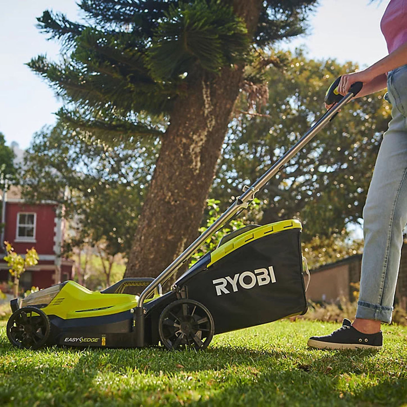 Ryobi Lawnmower Cordless 18V 5.0Ah Li-Ion RLM18X33B50B Rotary 33cm Grass Cutter - Image 3