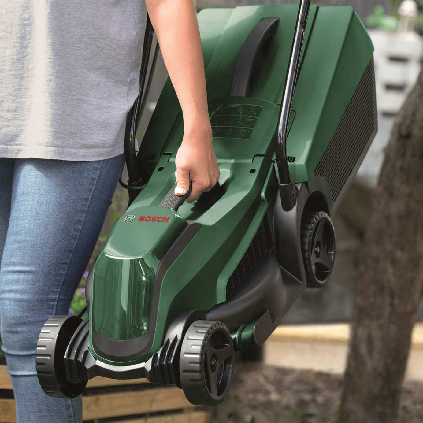 Bosch Lawnmower Cordless 18V EasyMower18-32-200 Grass Cutter 32cm Body Only - Image 4