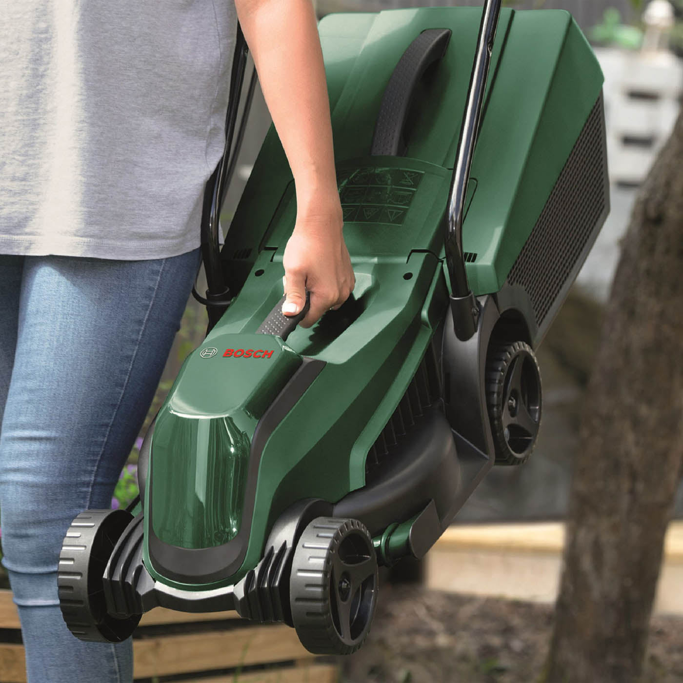 Bosch Lawnmower Cordless 18V EasyMower18-32-200 Grass Cutter 32cm Body Only - Image 4