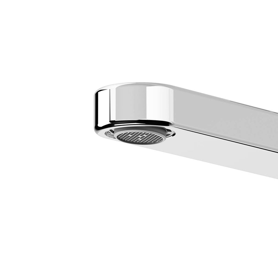 Kitchen Sink Tap Mixer Single Lever Gloss Chrome Swivel Spout Contemporary - Image 3