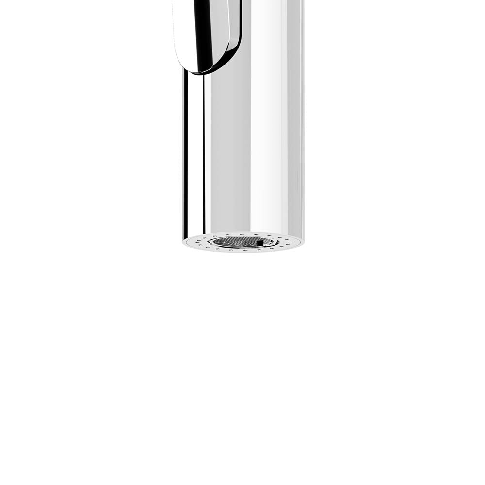 Kitchen Sink Tap Mixer Chrome Dual Lever Swivel Spout Contemporary Spring Neck - Image 3