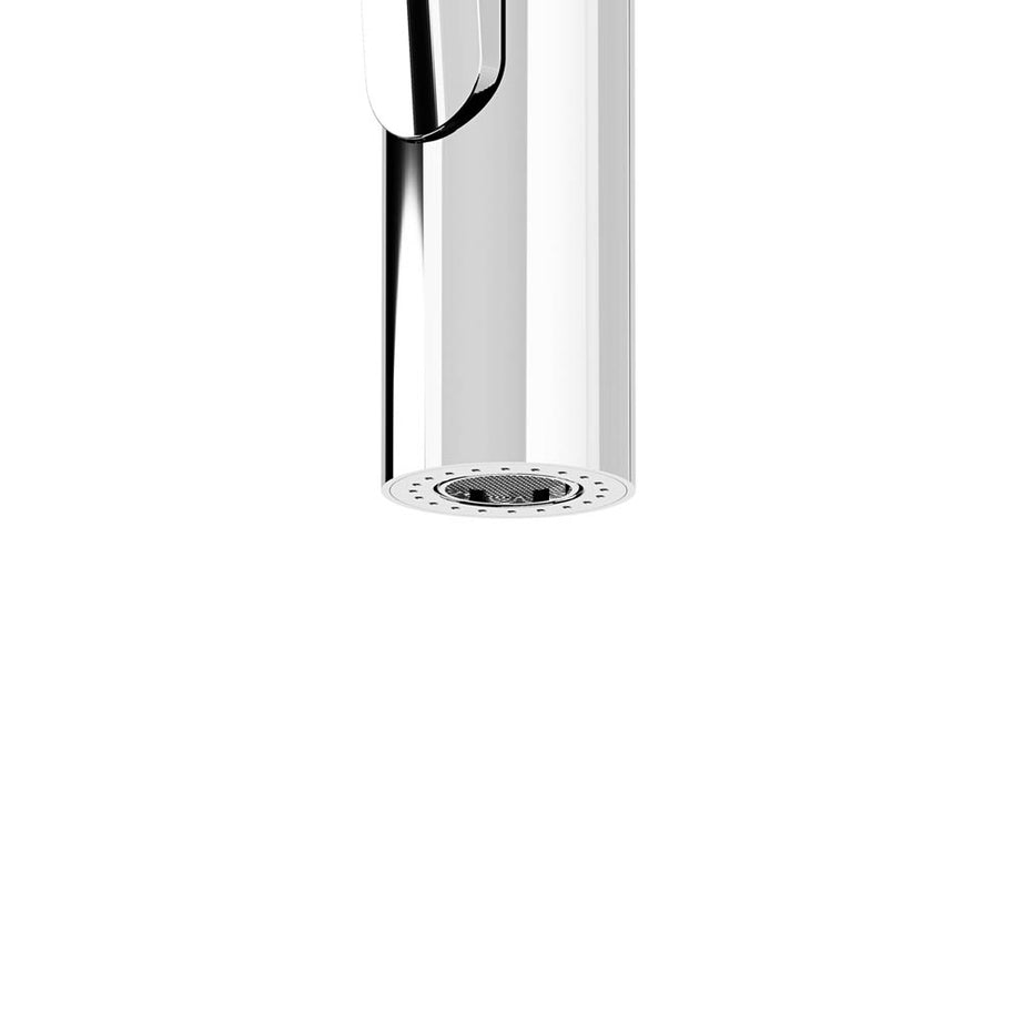 Kitchen Sink Tap Mixer Pull Out Chrome Single Lever Swivel Spout Contemporary - Image 3