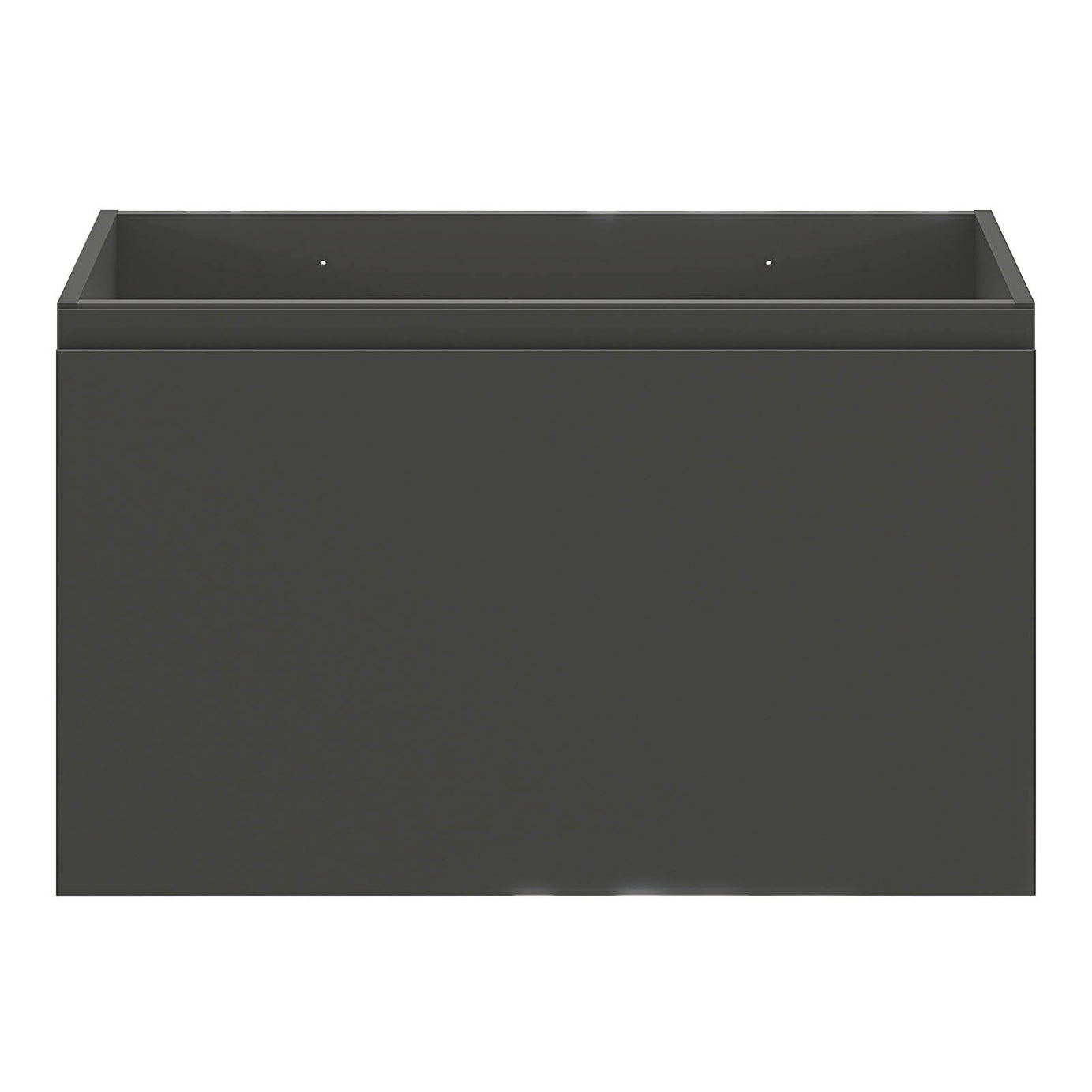 Bathroom Cabinet Levanna Matt Grey Single Wall Mounted Vanity Unit Furniture - Image 5
