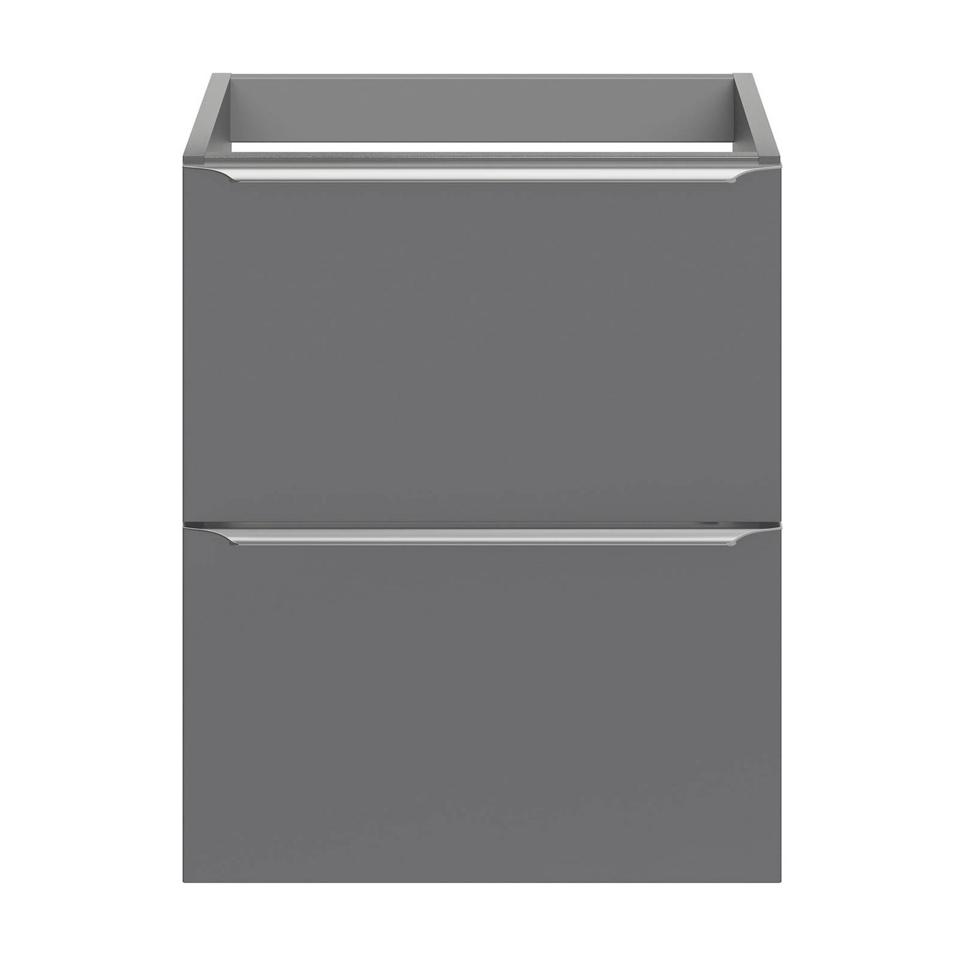 Bathroom Cabinet Vanity Unit Imandra Slimline Gloss Grey Wall Mounted Furniture - Image 3