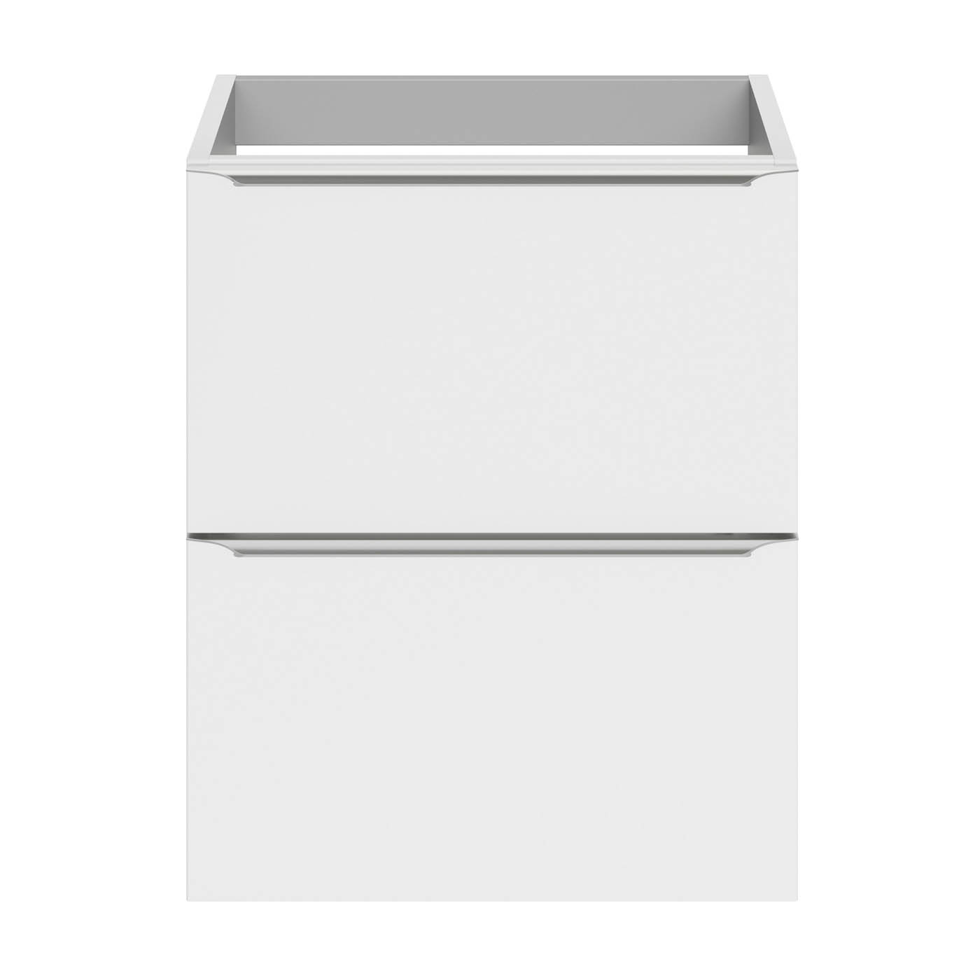 Bathroom Cabinet Soft Close Slimline Gloss White Wall Mounted Modern 600x500mm - Image 4